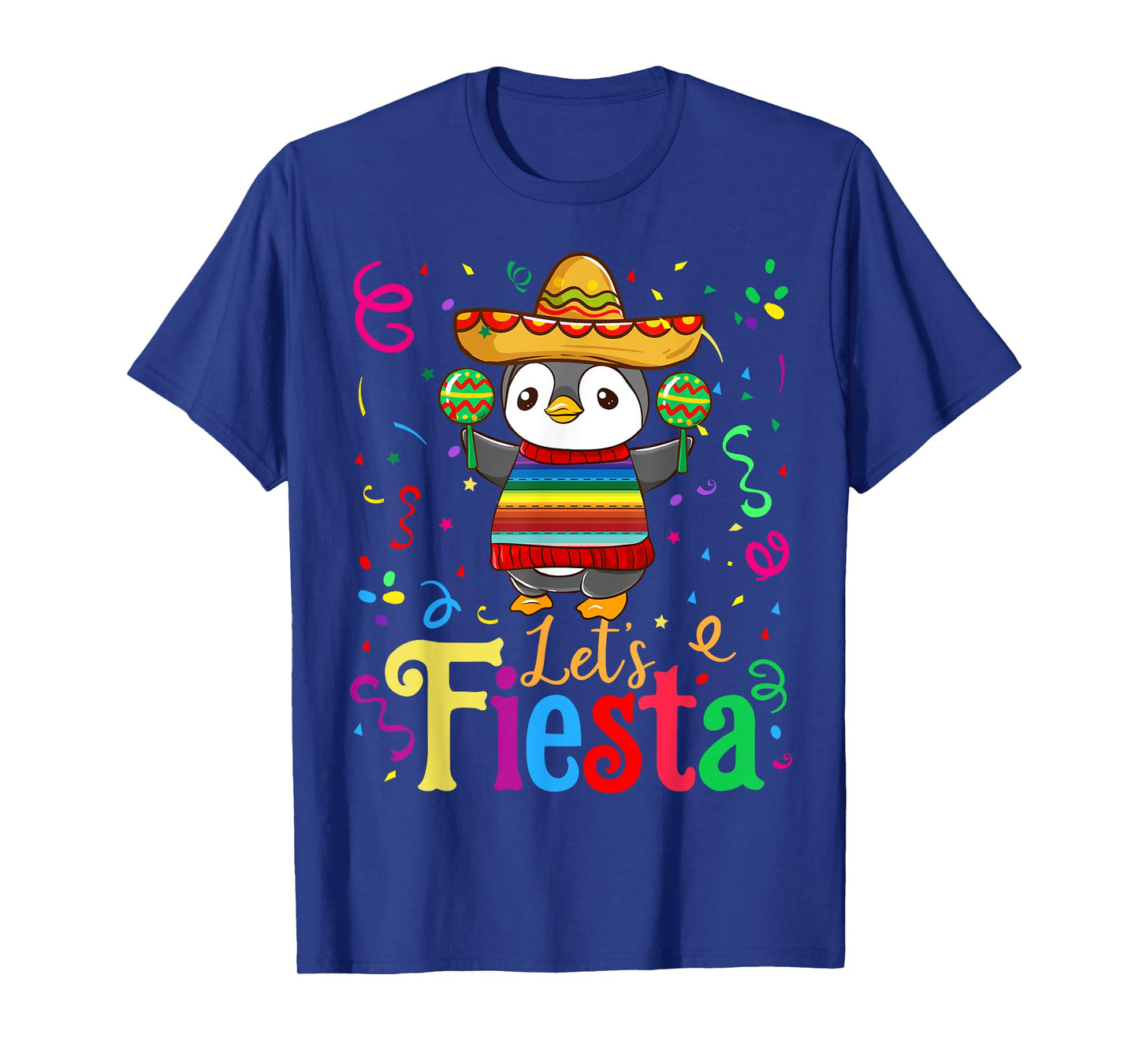 Cinco De Mayo 2020 Shirt Funny Mexican Penguin Let's Fiesta T-Shirt