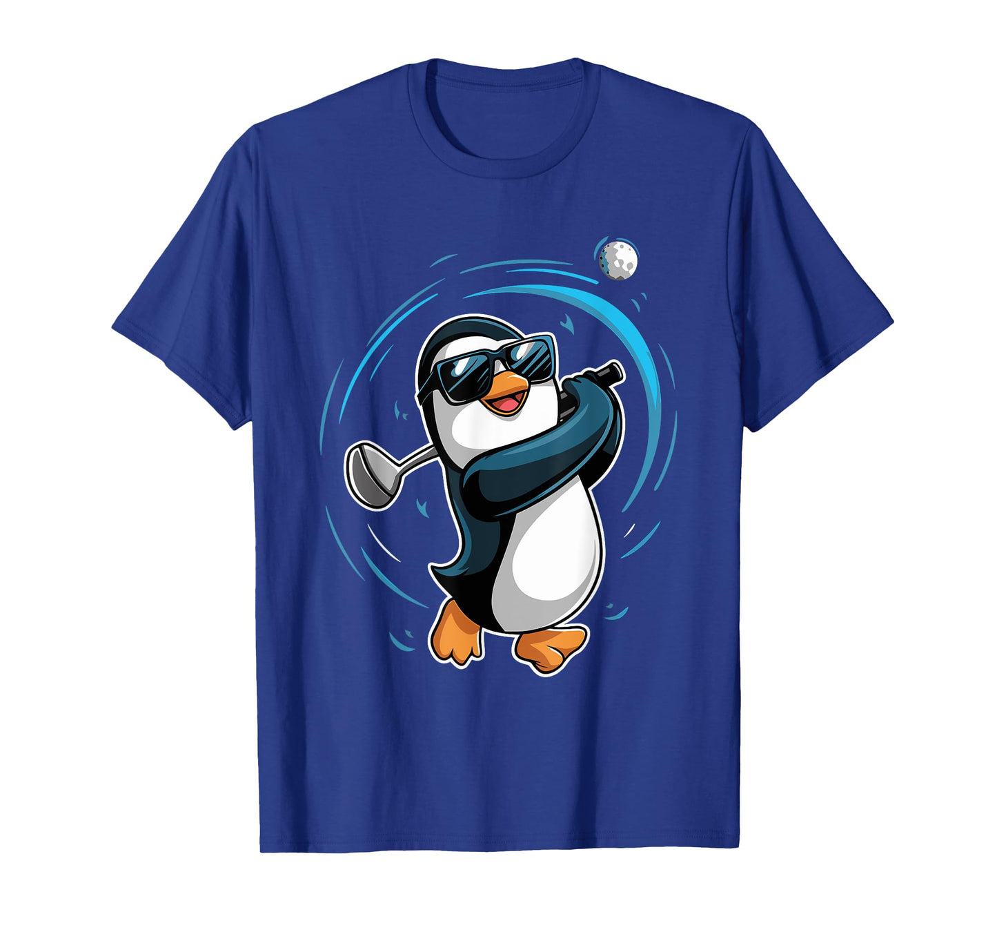 Penguin Playing Golf Sport Animal Cute Penguin Golfer T-Shirt