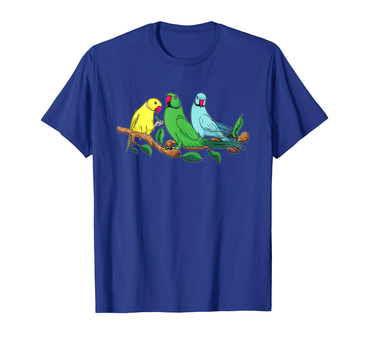 Three Indian Ringneck Parrots Ringnecked Parakeet Parrot T-Shirt