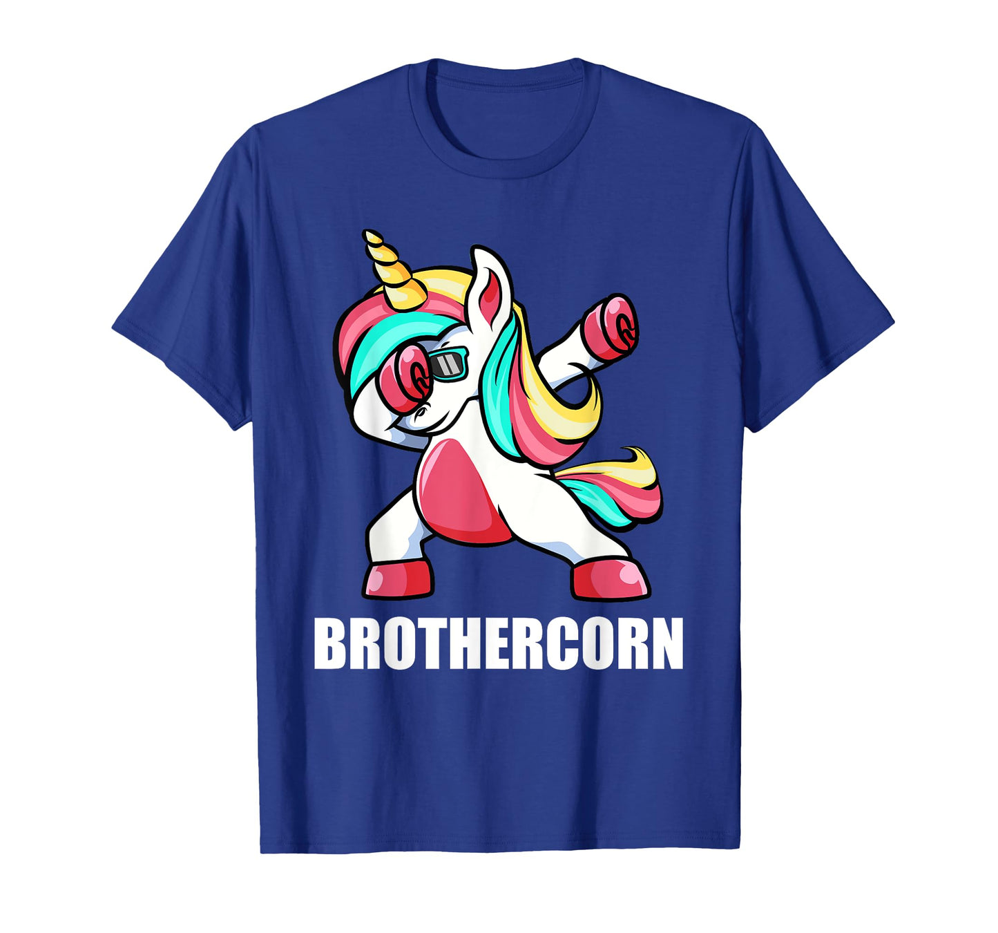 Funny Brother Unicorn Brothercorn Dabbing Birthday Gift T-Shirt