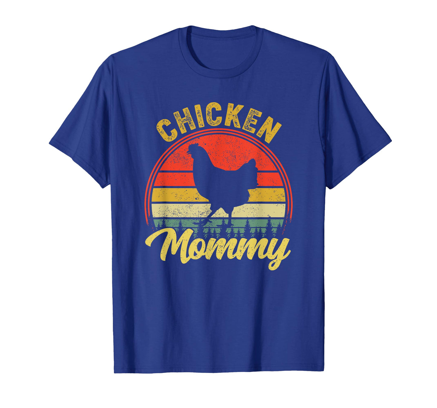 Chicken Mommy Retro 70s 80s Funny Chicken Mom Mothers Day T-Shirt