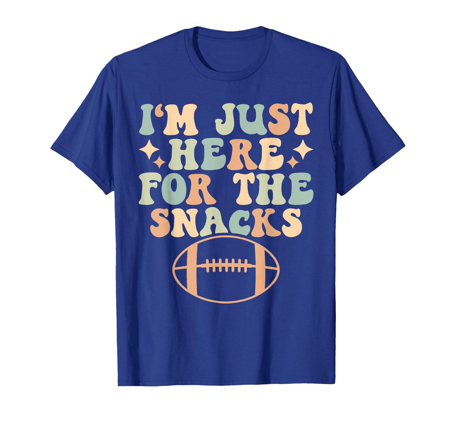 Retro I'm Just Here For The Snacks Fantasy Football T-Shirt