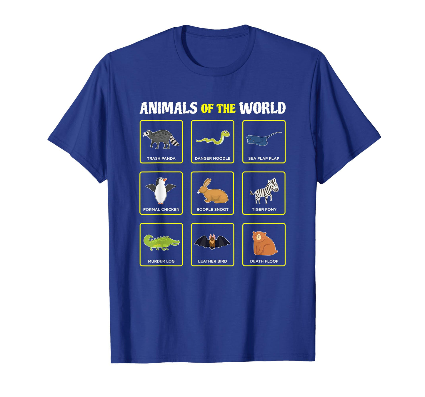 Animals Of The World Funny Rare Animals Memes T-Shirt