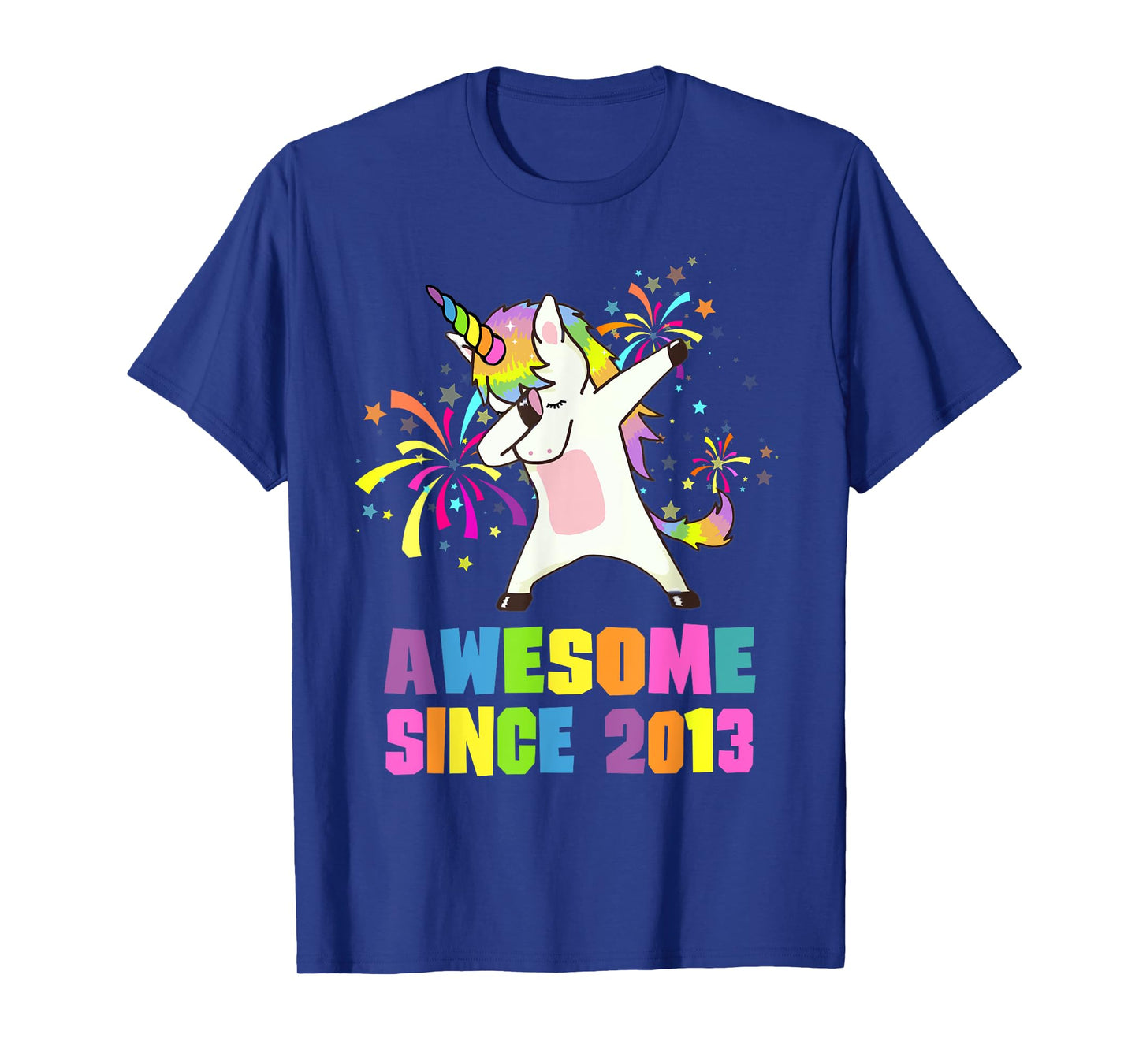 12 Years Old 12th Birthday Awesome Since 2013 Unicorn T-Shirt