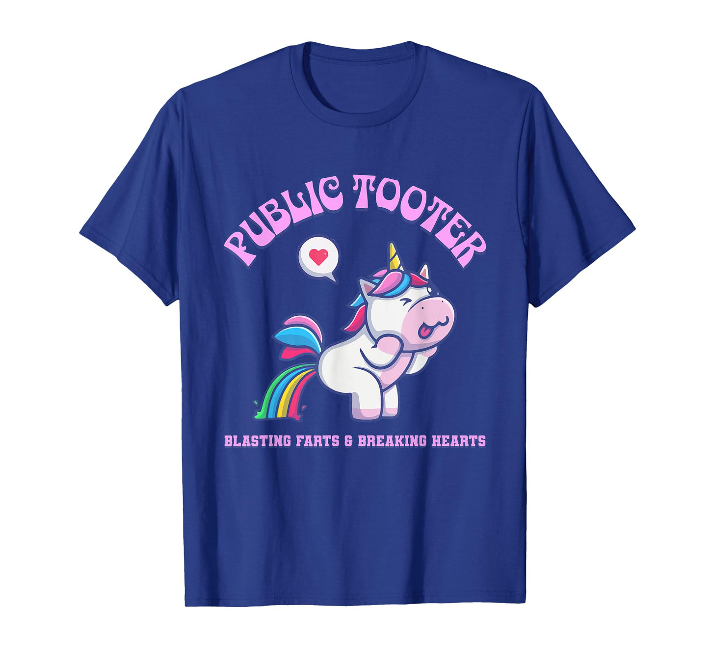 Public Tooter Funny Inappropriate Embarrassing Unicorn Humor T-Shirt