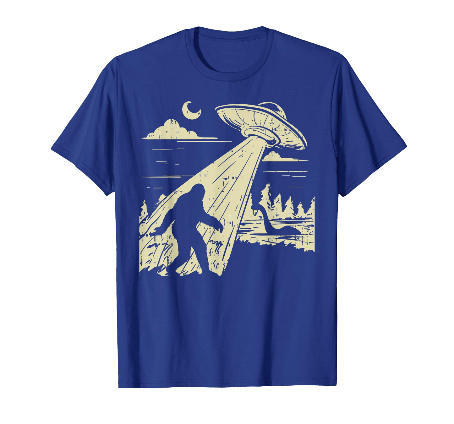 UFO Bigfoot Sasquatch Lochness Monster Funny Believe Gift T-Shirt
