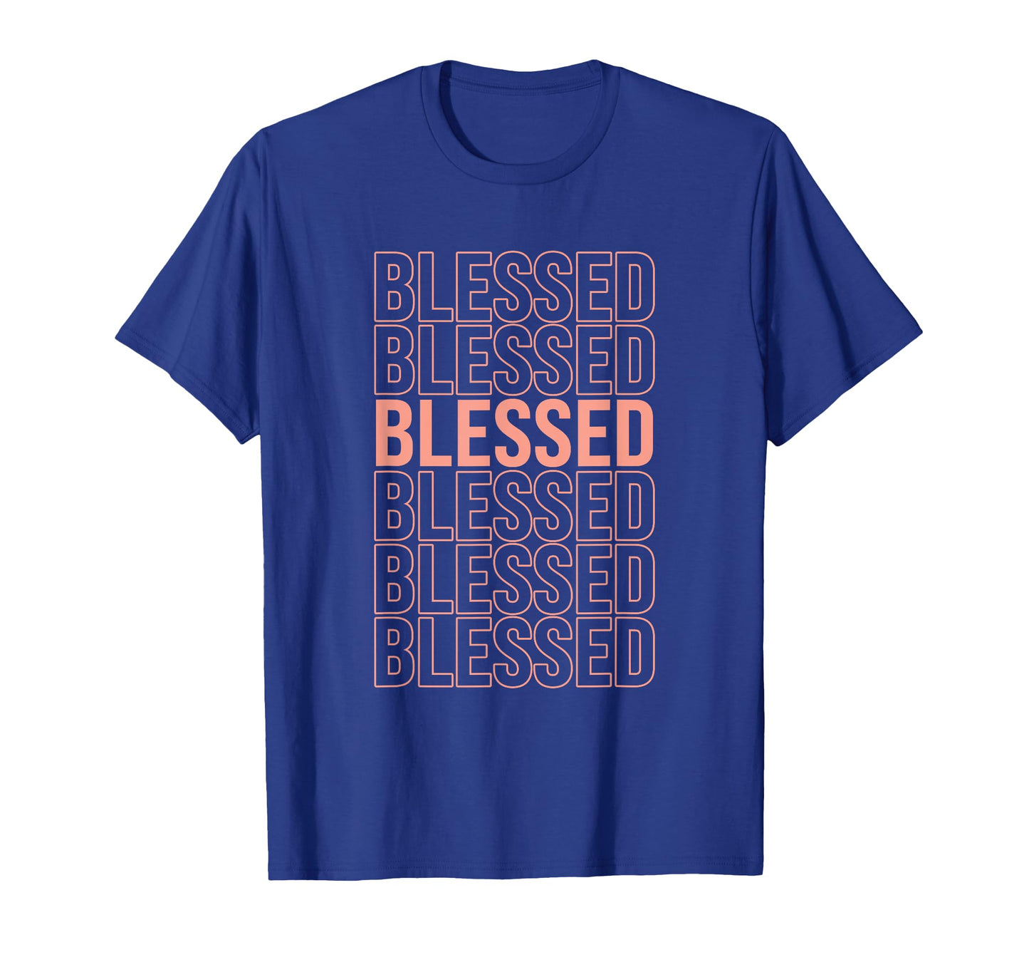 Peach Blessed Peach Color Graphic T-Shirt