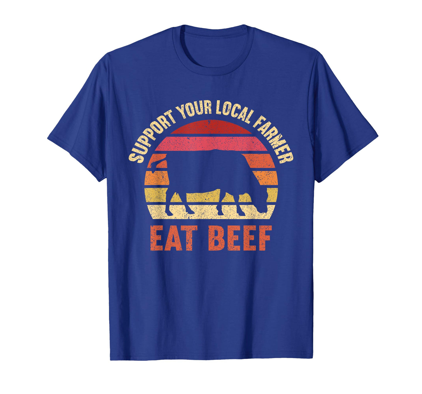 Kids Farming Boys Funny Farmer Gifts For Men Women Support Your Local Farmer Eat Beef Lover Funny Cattle Farmer Unisex-Kids T-Shirt Black Small Classic Fit Crew Neck Short Sleeve