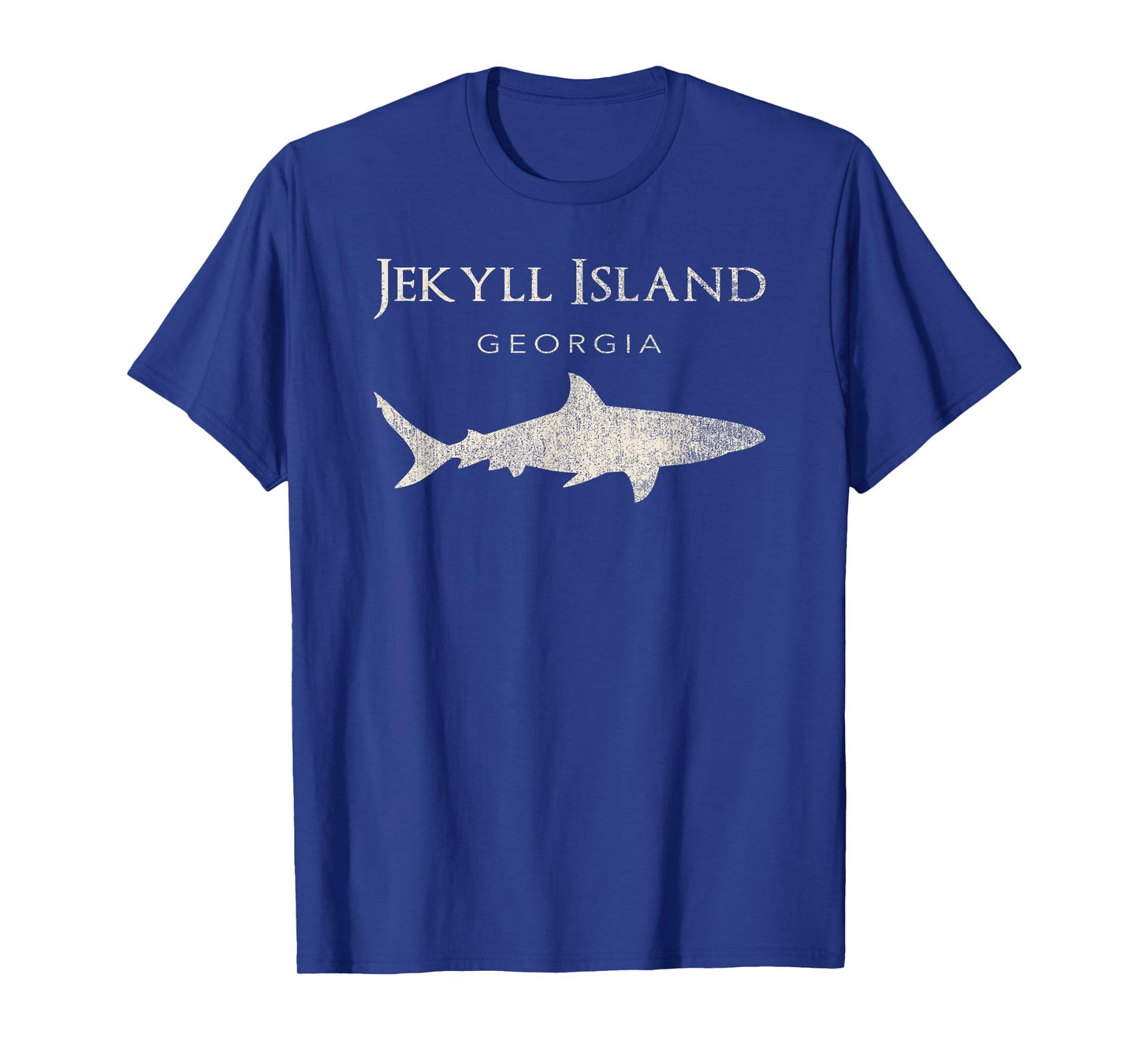 Retro Jekyll Island GA Shark T-Shirt T-Shirt