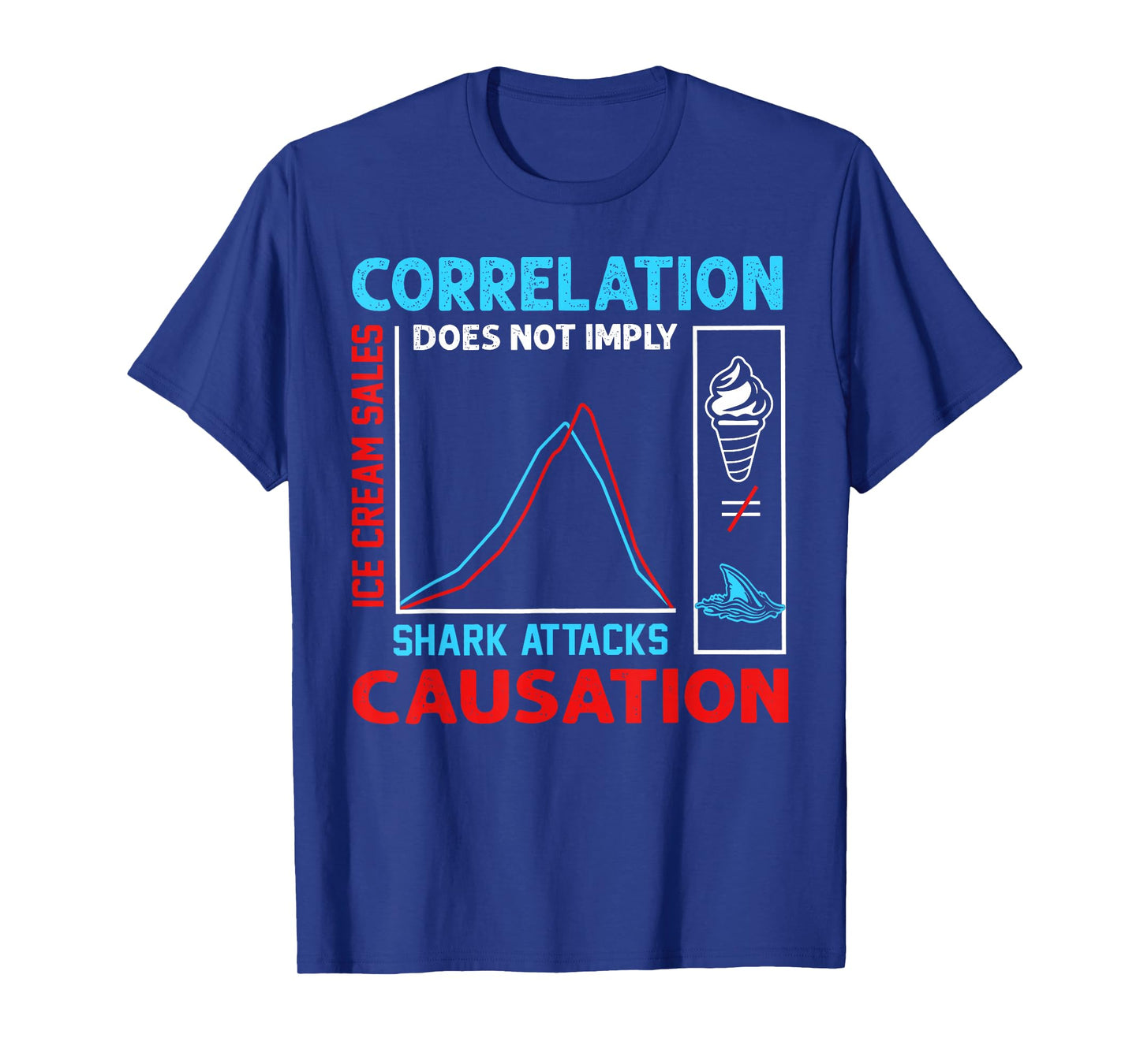 Correlation Does Not Imply Causation Funny Academic Research T-Shirt
