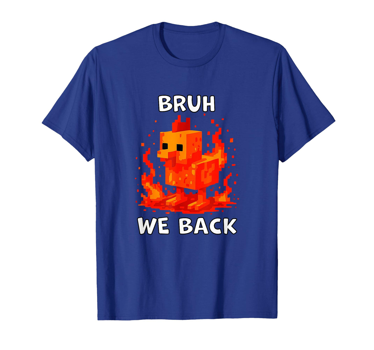 Bruh We Back Boys Shirt Back to School Funny Chicken T-Shirt
