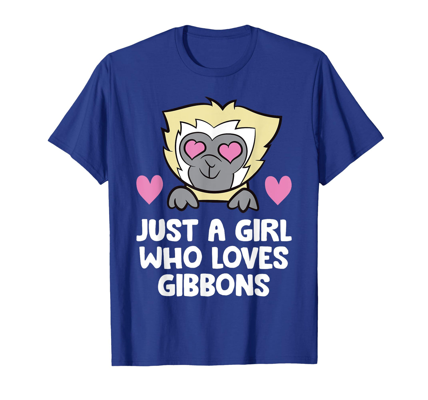 Just a Girl Who Loves Gibbons Cute Gibbon Monkey T-Shirt