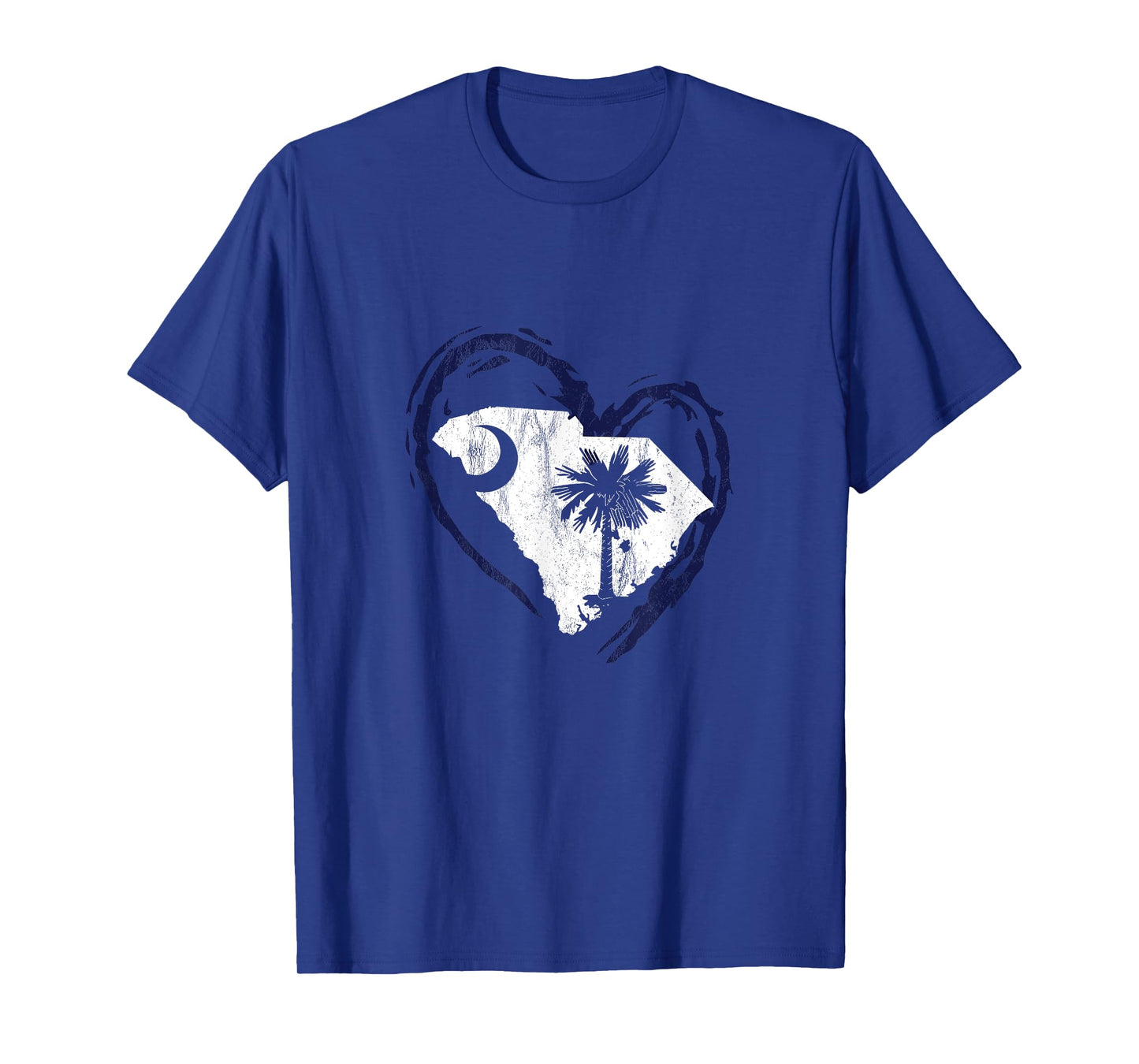 Love South Carolina Shirt Heart Moon And Palmetto Tree Tee T-Shirt