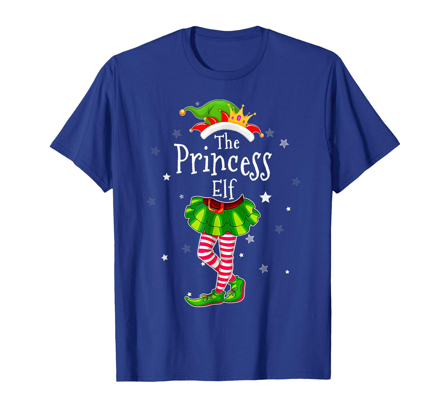 Princess Cute Elf Matching Family Group Christmas Party Girl T-Shirt