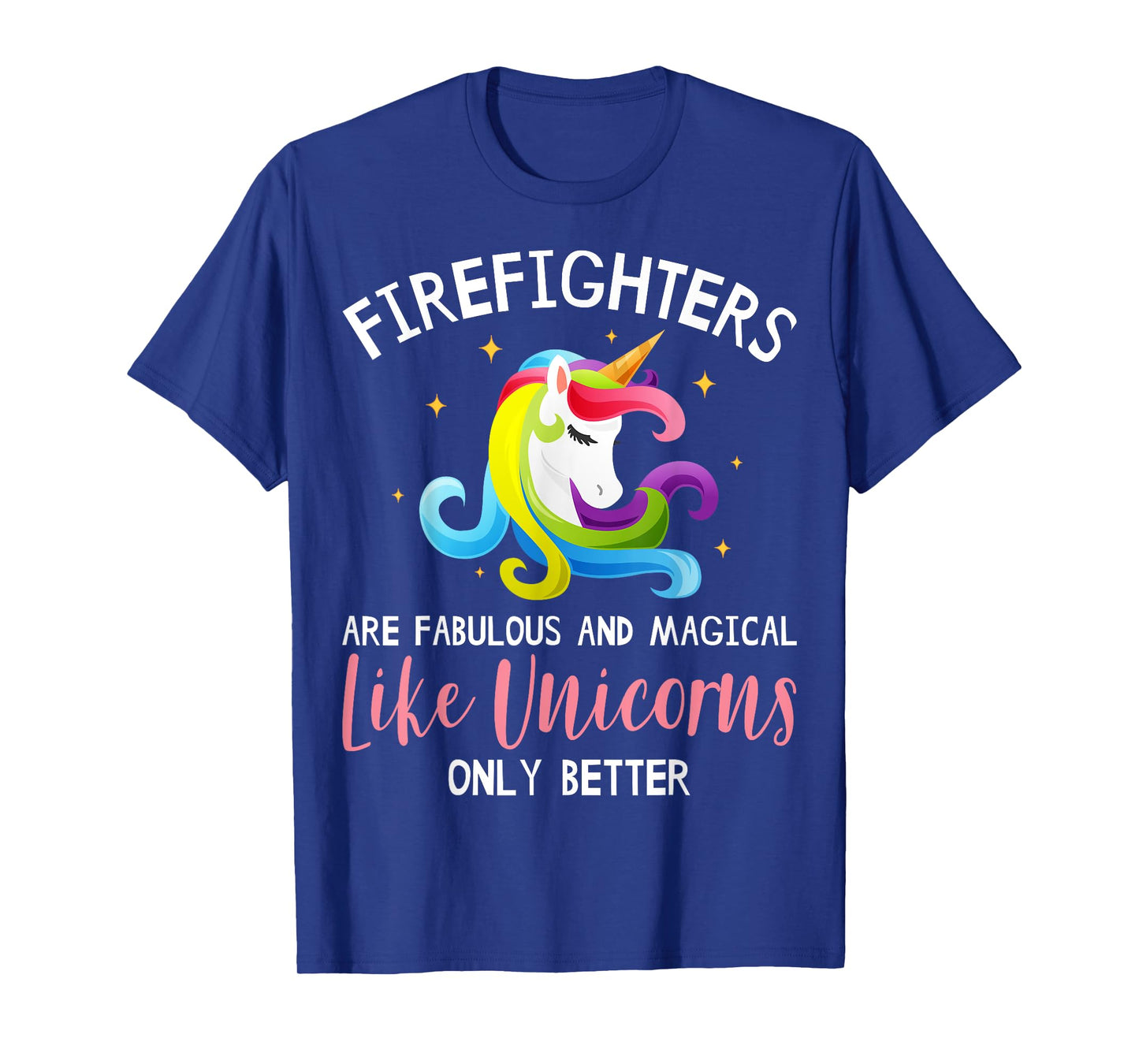 Firefighter Unicorn Apparel - Funny Cute Firefighters Design T-Shirt