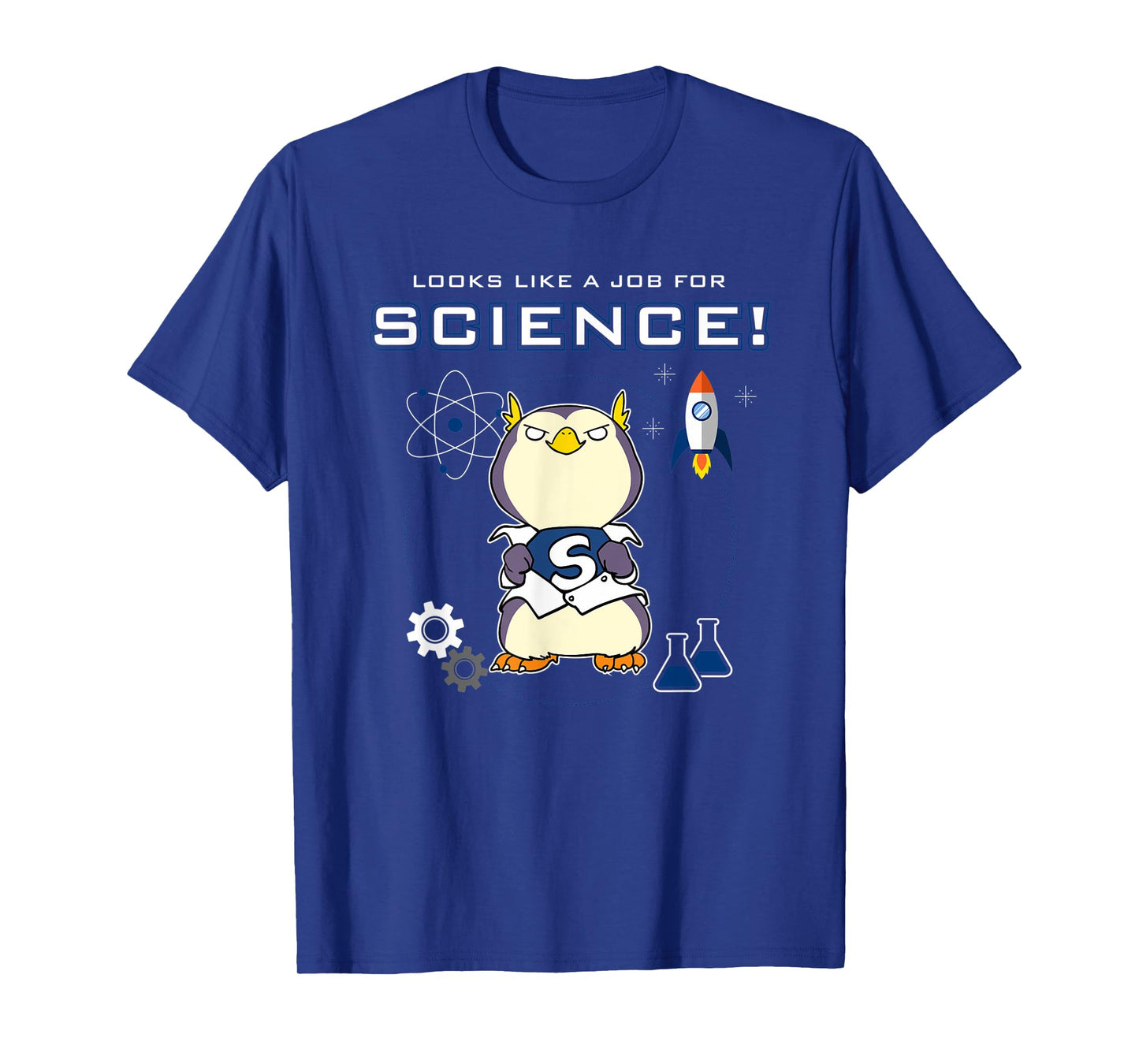 Looks Like A Job For Science Funny Scientist Lab Penguin T-Shirt