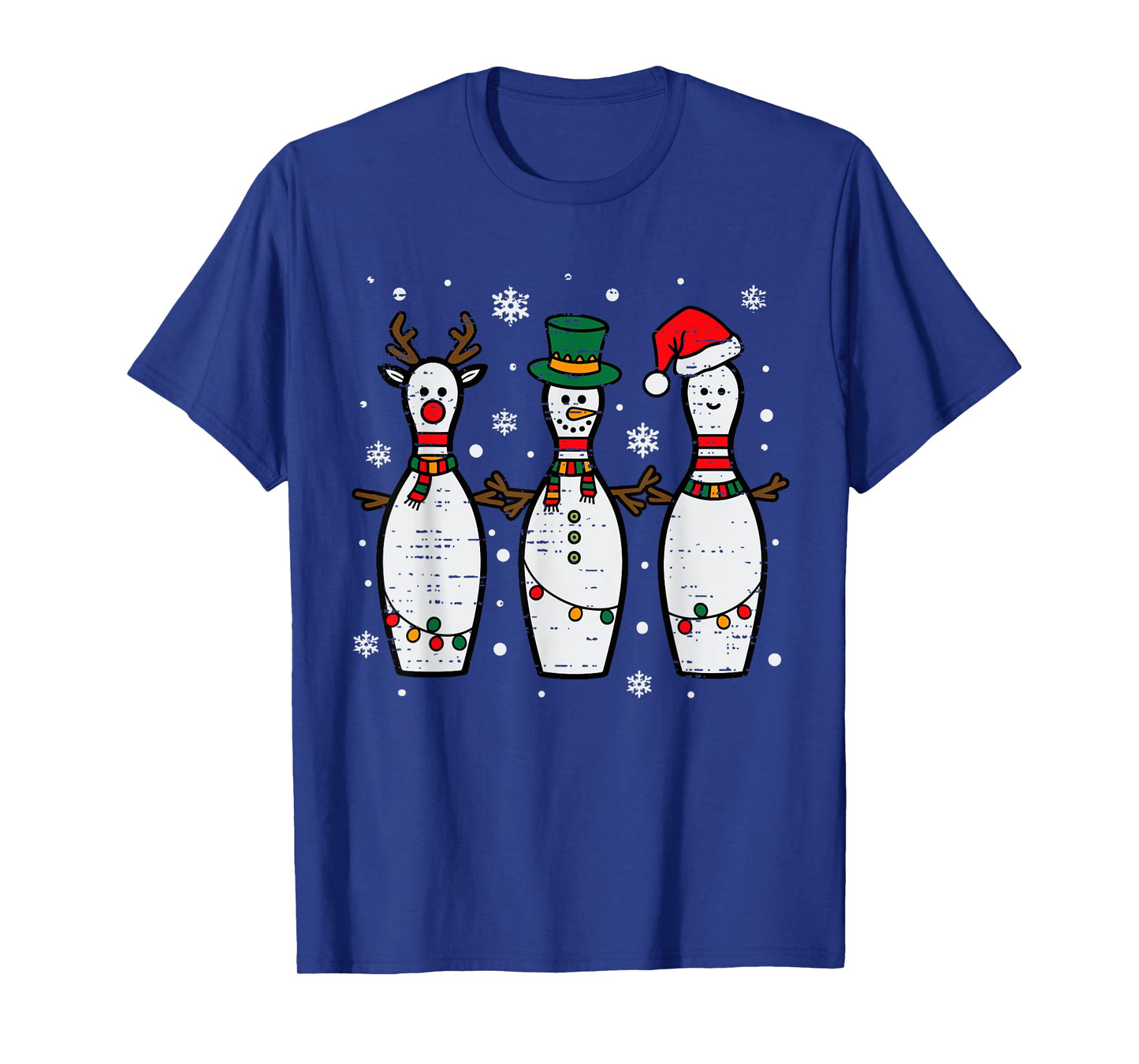 Christmas Bowling Hat Santa Bowler Xmas Sport Men Women Kids T-Shirt