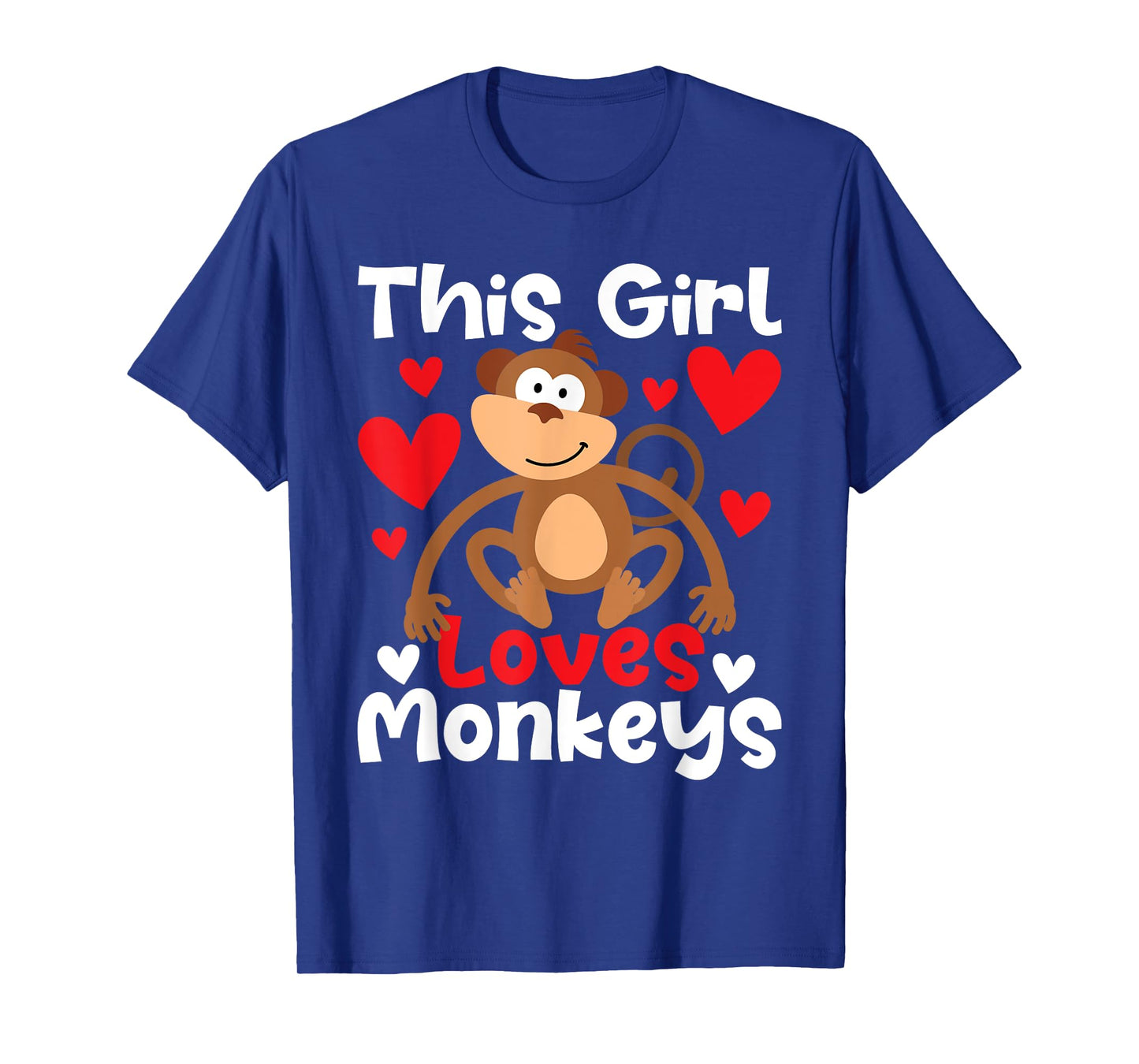 This Girl Loves Monkeys - Safari Zoo Animal Primate Lover T-Shirt