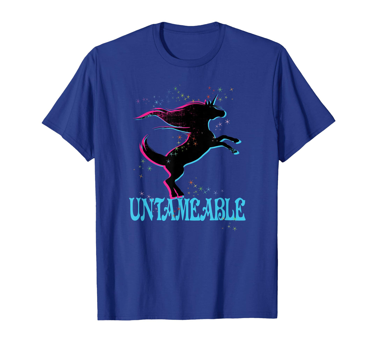 Retro Unicorn Untameable Shirt 80's Free Freedom Wild Spirit