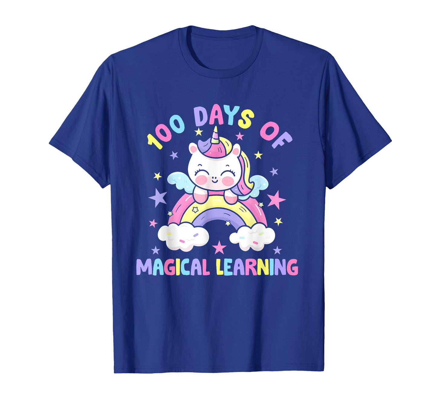 100th Day Of School Unicorn Girls 100 Days Of School Girls T-Shirt