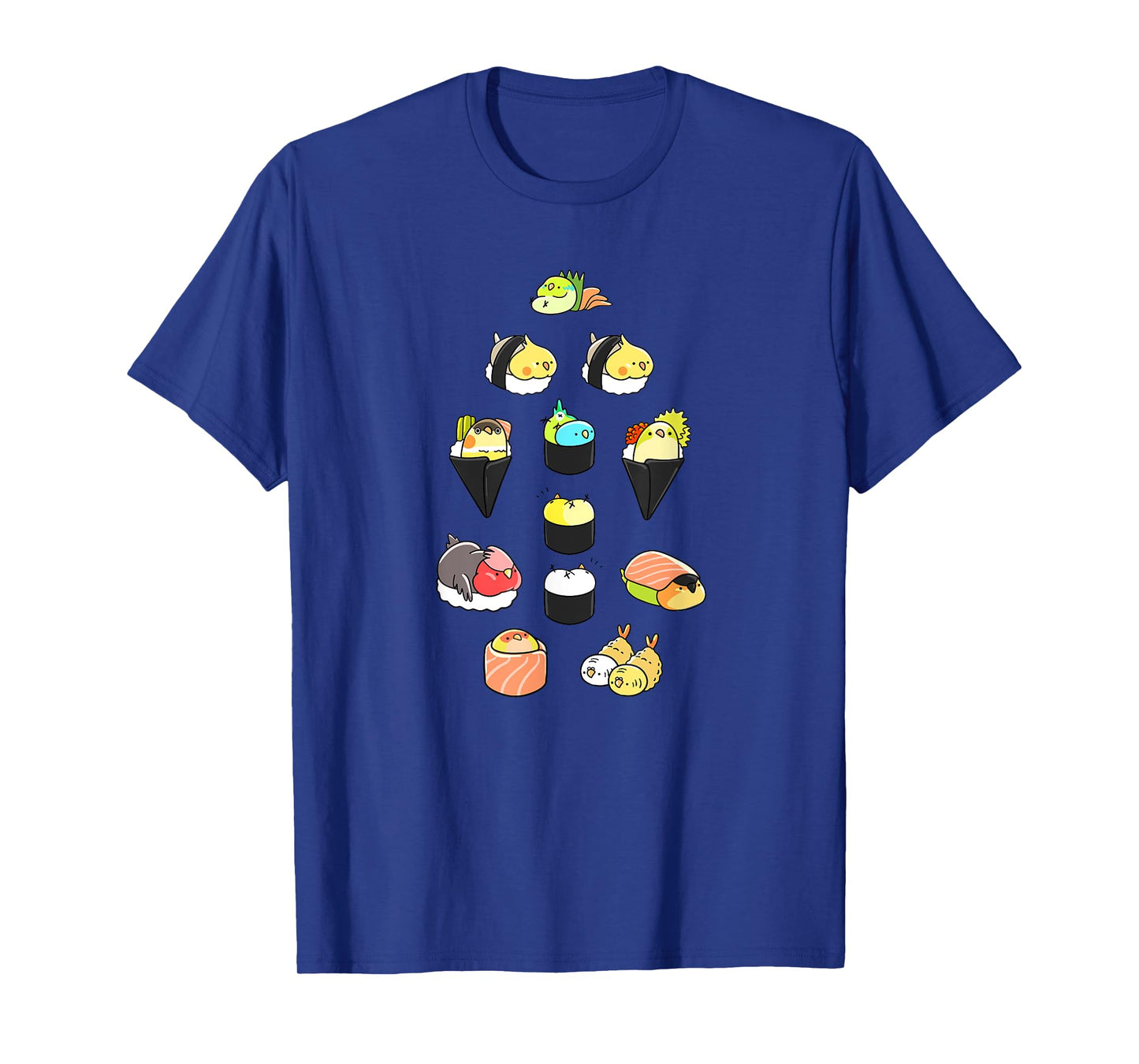 Bird Sushi Rolls Tempura Funny Fowl Animal Bird Lover Gift T-Shirt