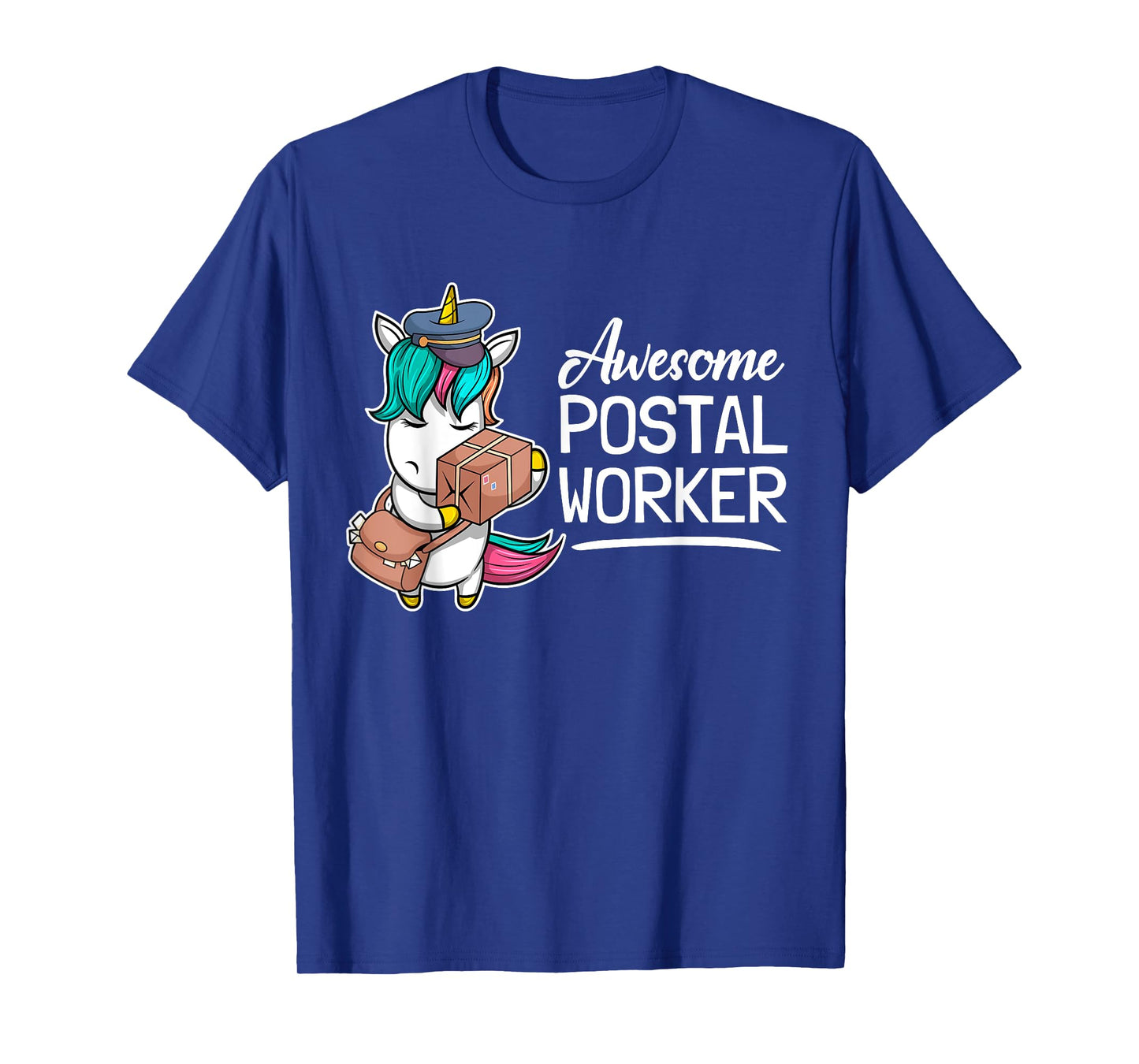 Funny Postal Worker Mailman I Awesome Unicorn Postman T-Shirt