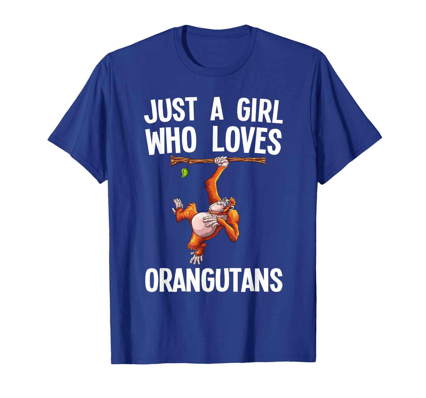 Funny Orangutan Art For Girls Women Monkey Orang Ape Lover T-Shirt