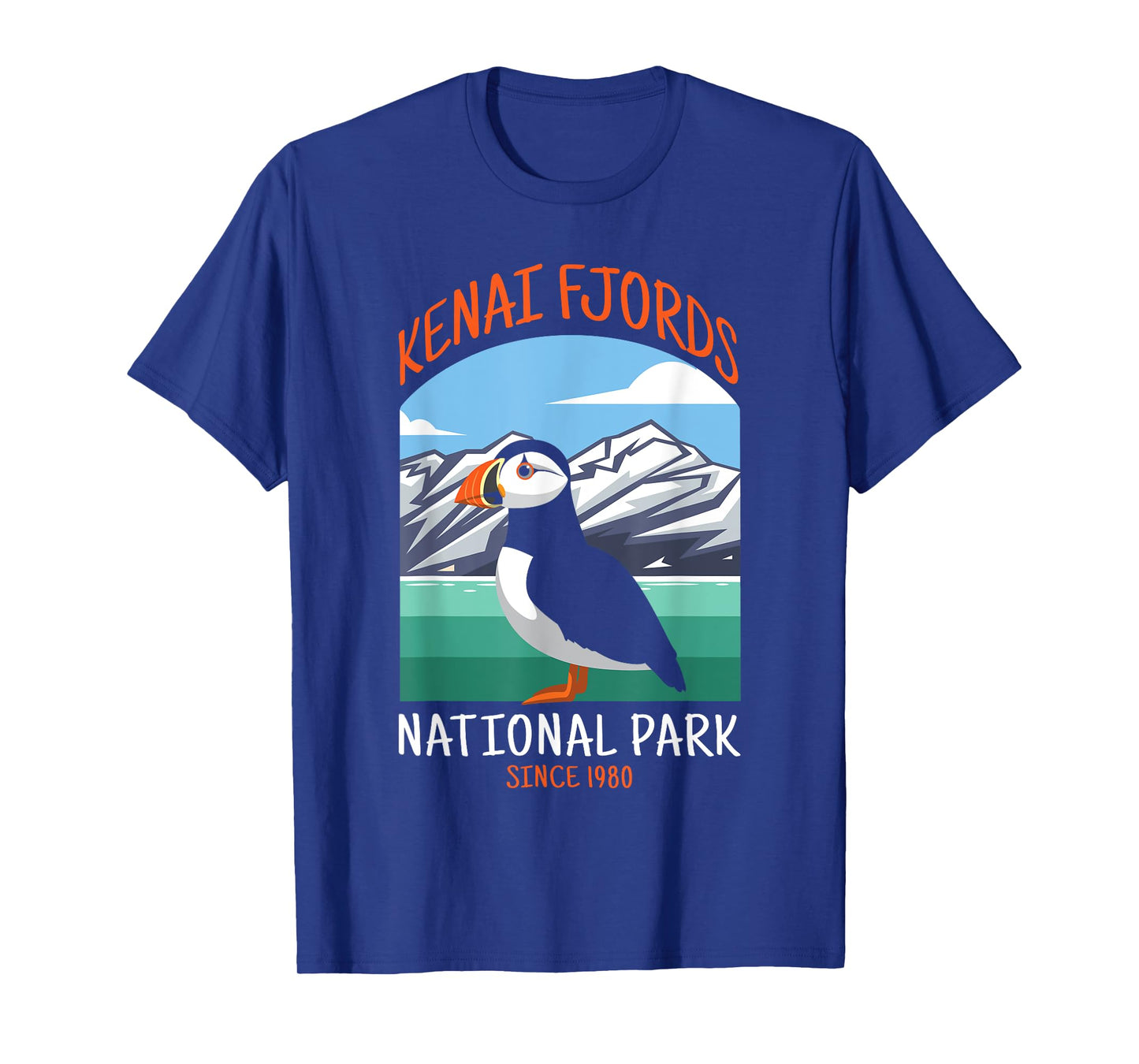 Kenai Fjords National Park US Puffin Bird Alaska T-Shirt