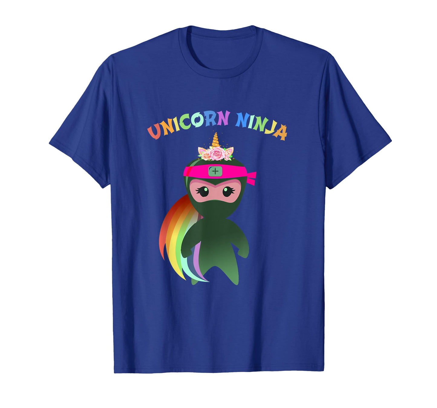 Purple UNICORN NINJA Disguise Birthday Girls Kids & Teachers T-Shirt