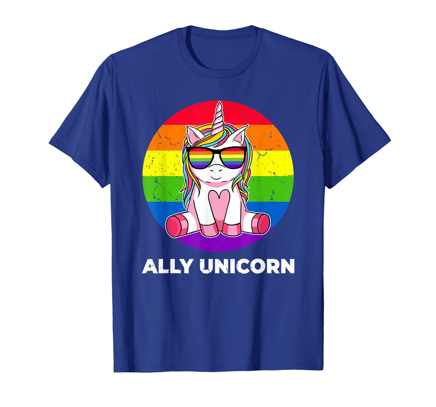 Ally Unicorn Gay Pride LGBT Flag T-Shirt