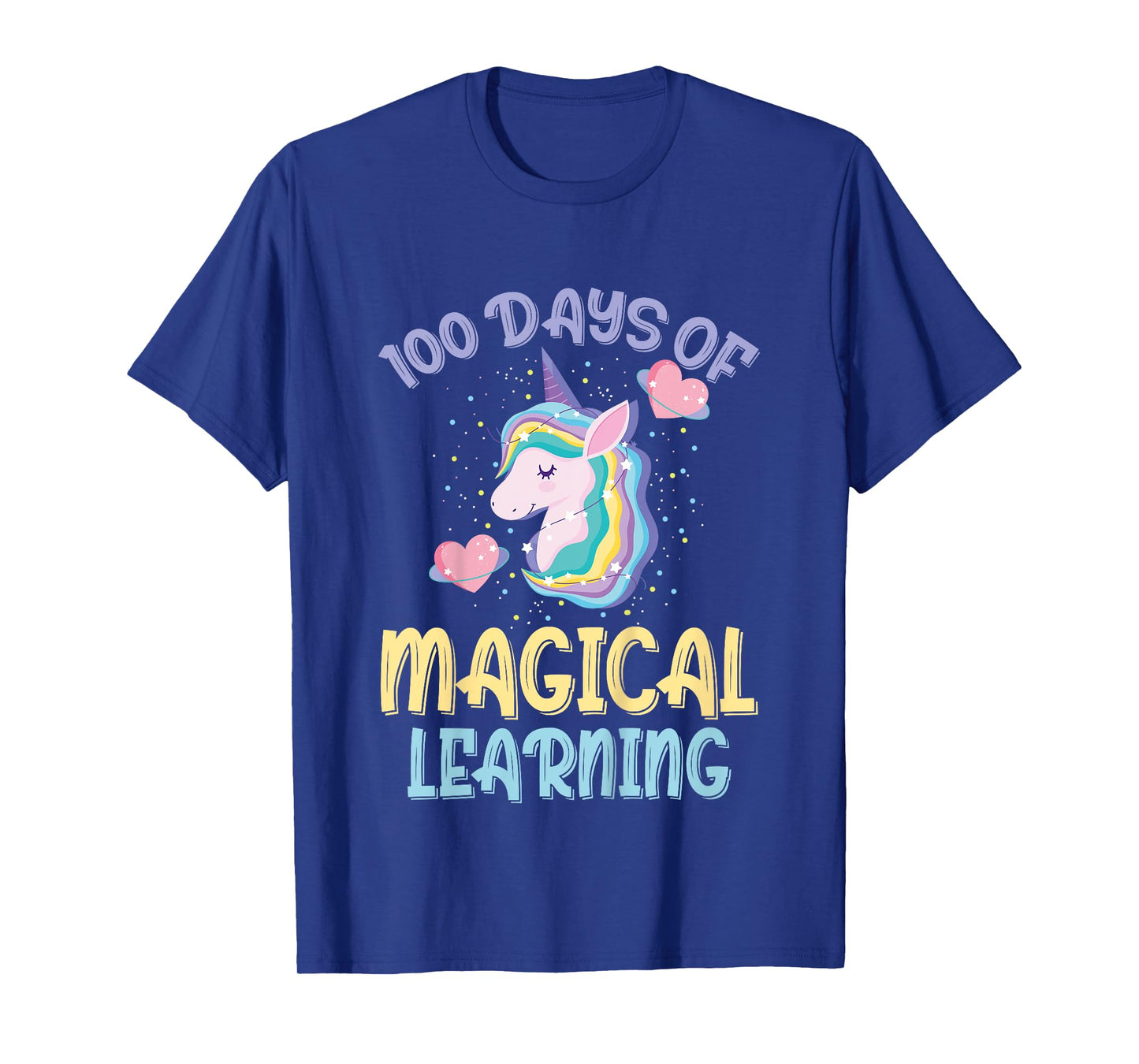 100 Days Of Magical Learning 100th Day Of School Unicorn T-Shirt