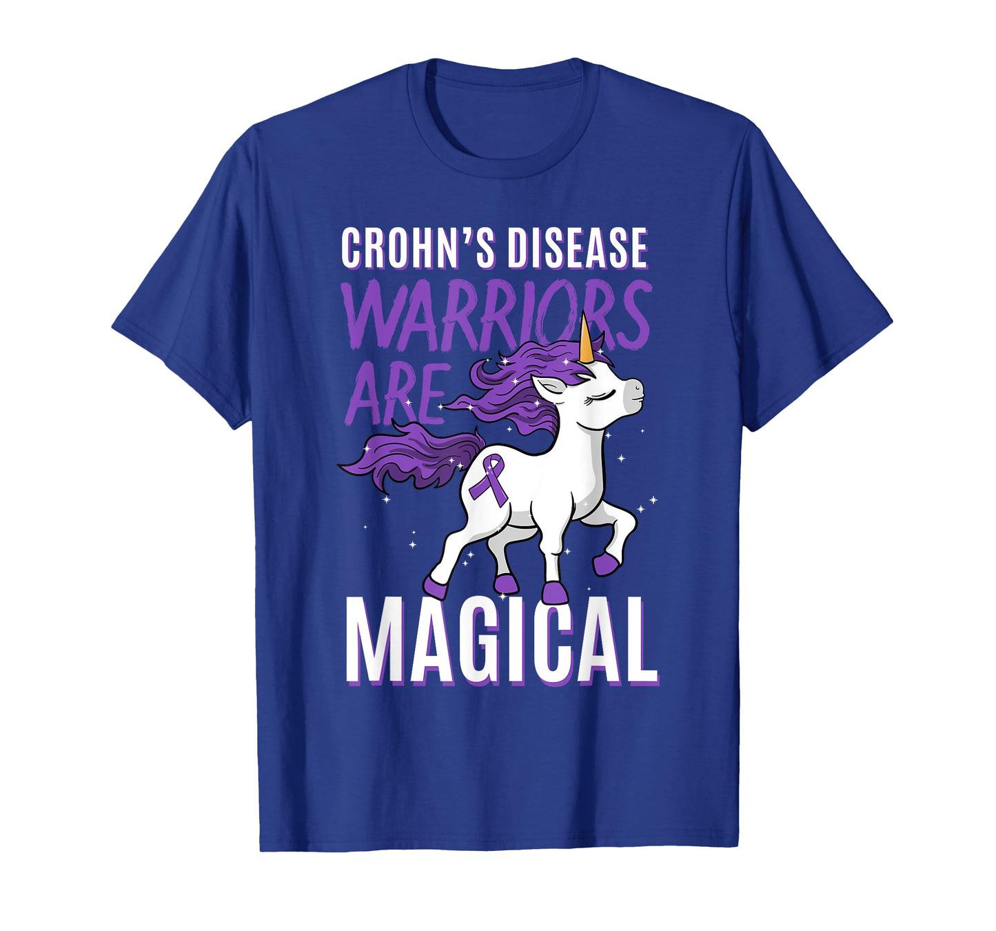 Crohn's Disease Awareness Regional Enteritis Unicorn Lover T-Shirt