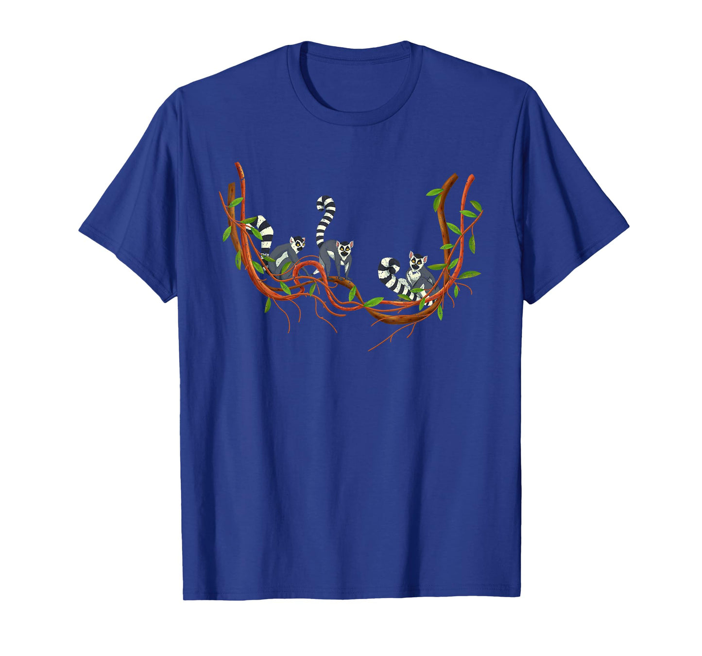 Tropical Monkey Sifakas Vari Madagascar Zoo Animal Lemur T-Shirt