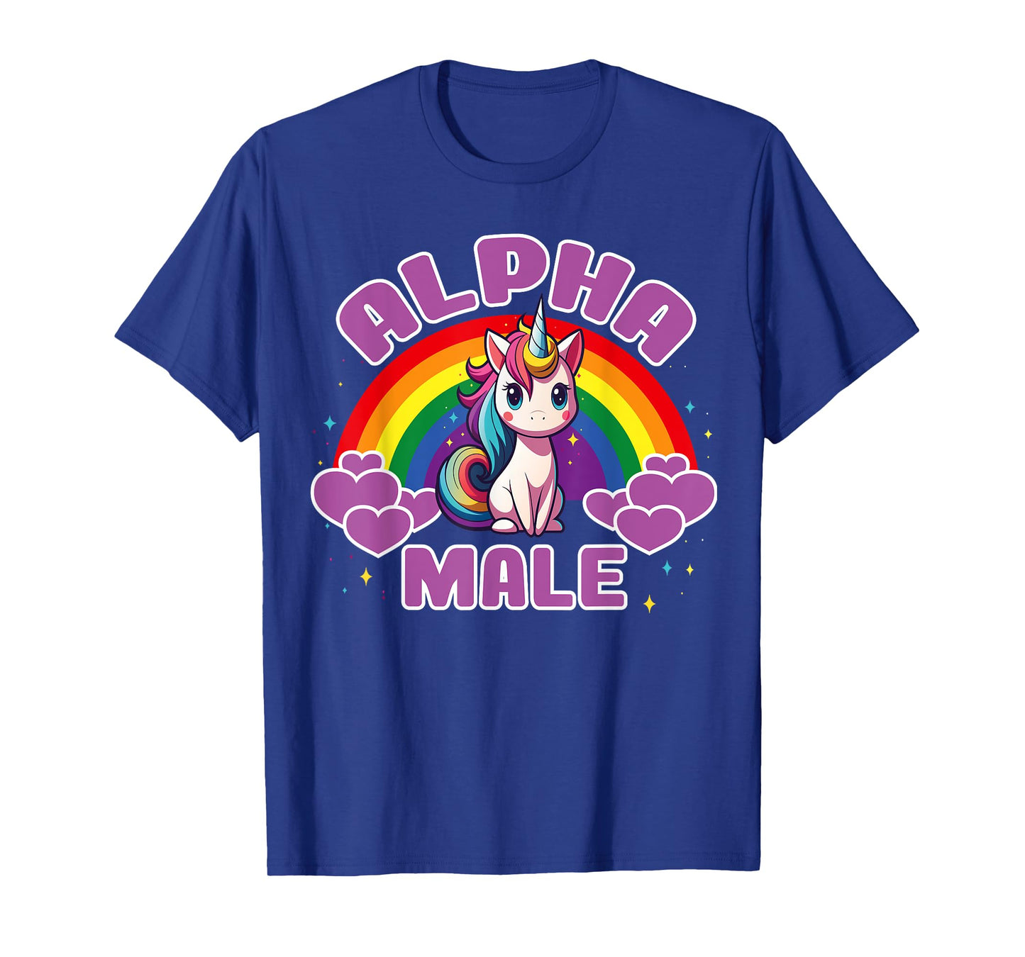 Funny Cute Alpha Male Unicorn, Sarcastic Humor Macho T-Shirt
