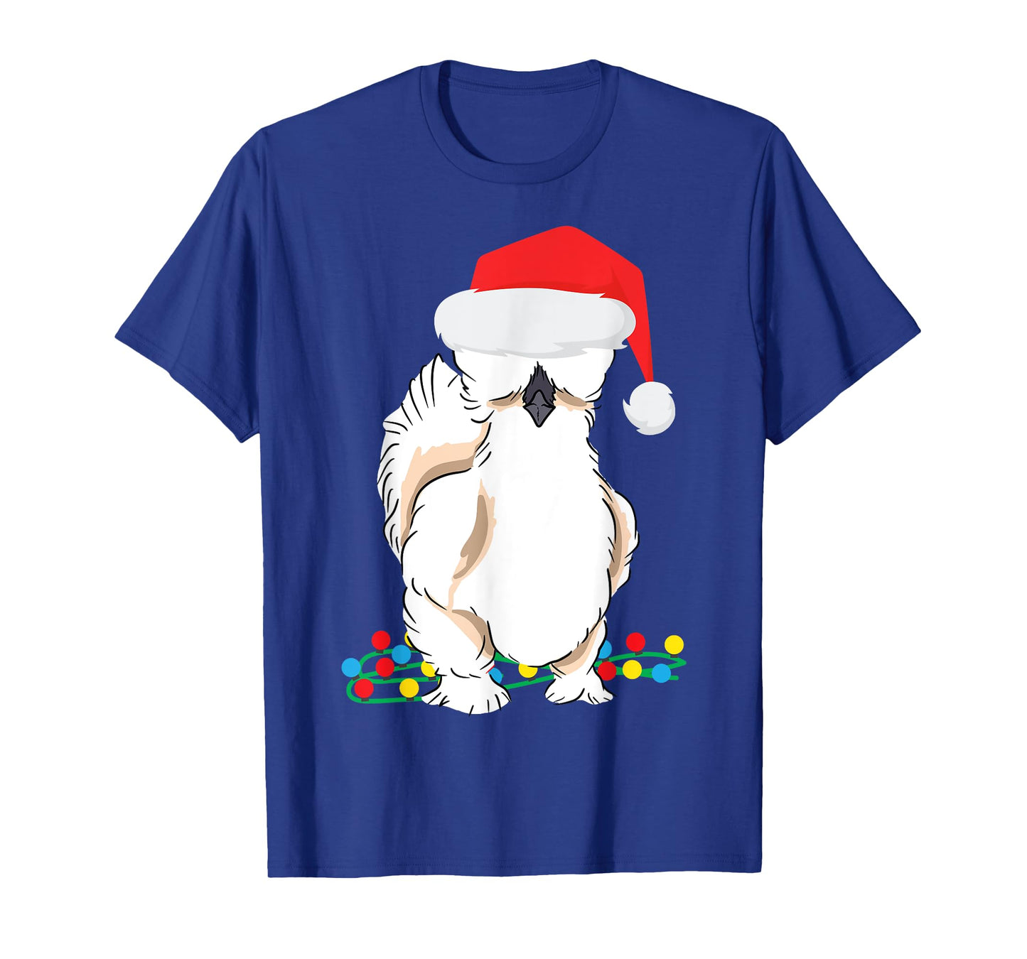Silkie Silky Chicken Funny Christmas Graphic T-Shirt