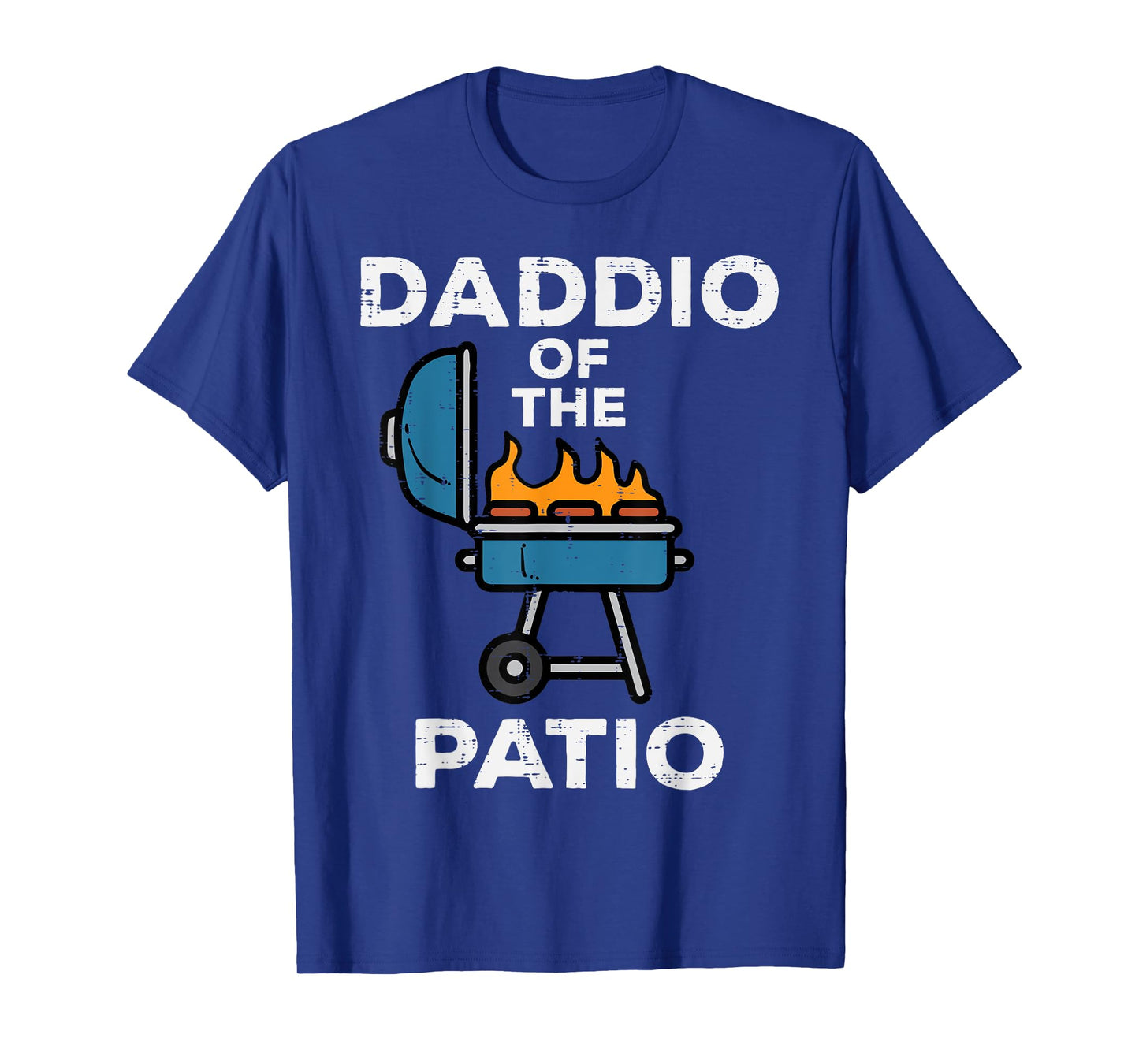Daddio Of The Patio Funny Bbq Barbecue Grilling Dad Papa Men T-Shirt