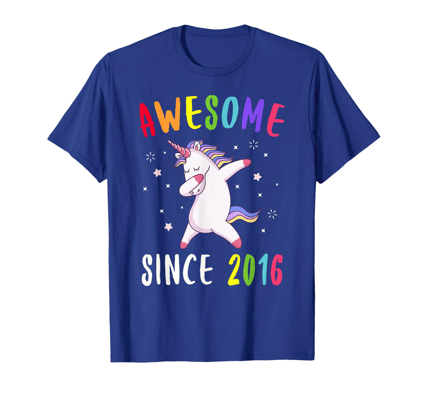 Awesome Since 2016 Dabbing Unicorn T-Shirt