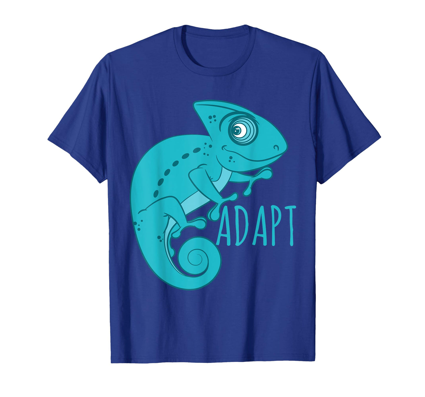 Chameleon T Shirt - Blue Art Chameleon - Adapt T-Shirt