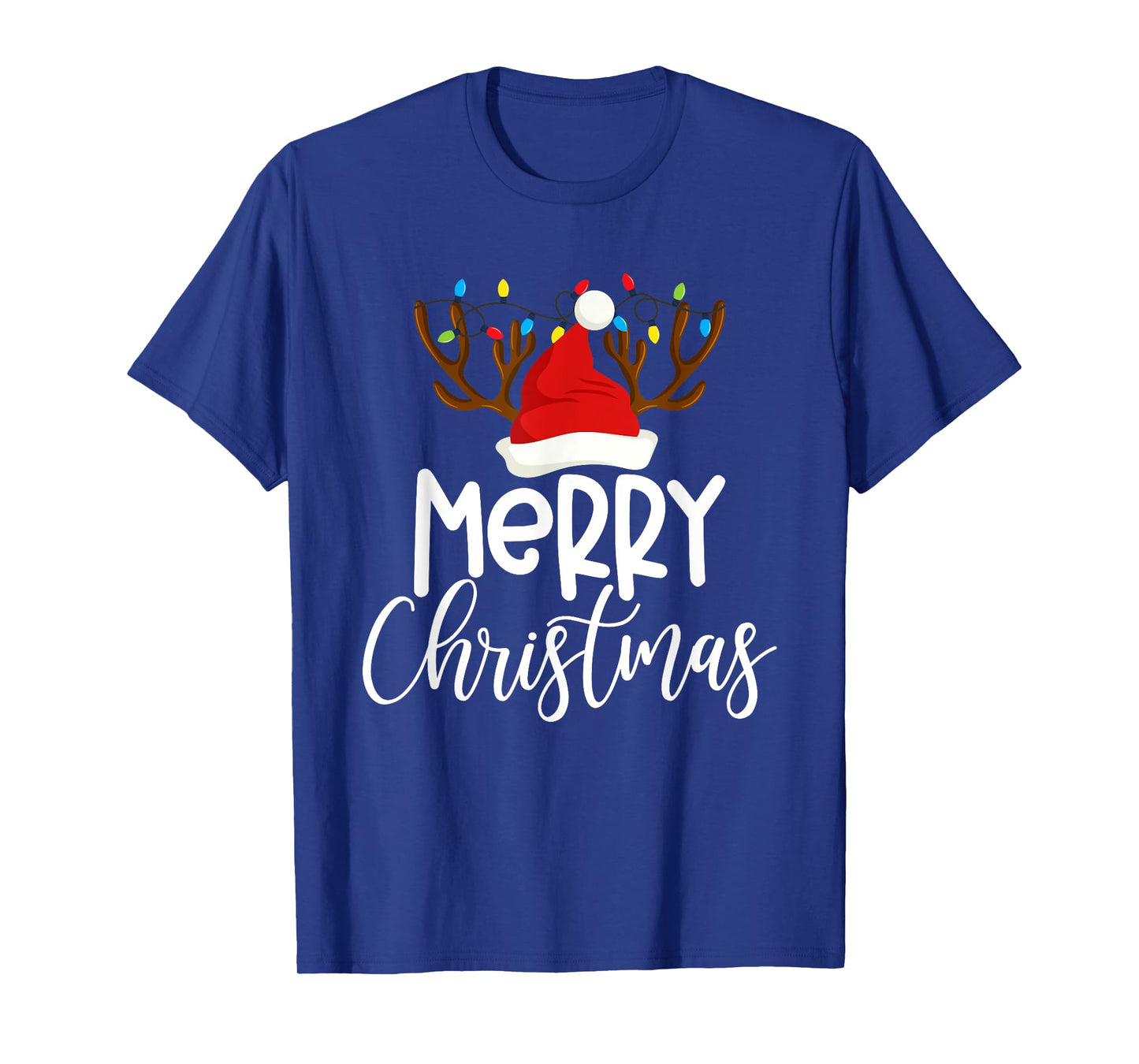 Merry Christmas Xmas Santa Squad Reindeer Pajamas Holiday T-Shirt