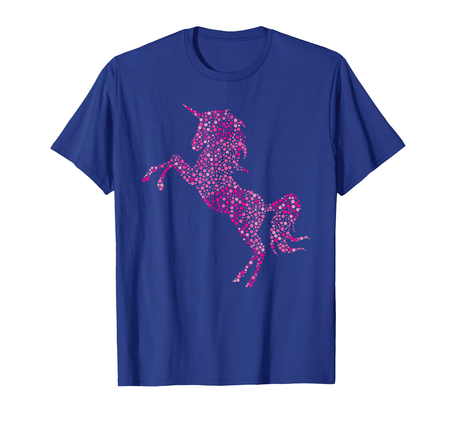 Girl's Unicorn Pink Polka Dot Day Womens Horse T-Shirt