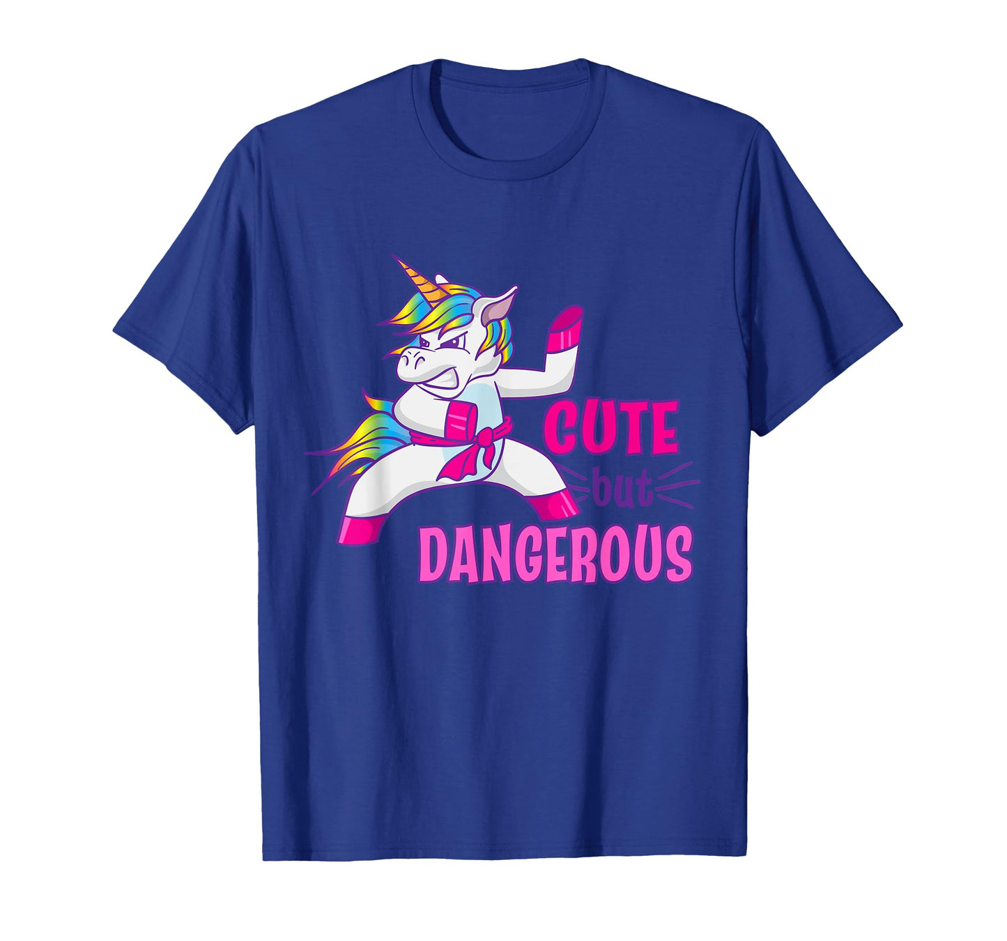 Cute But Dangerous Ninja Karate Taekwondo Kung Fu Unicorn T-Shirt