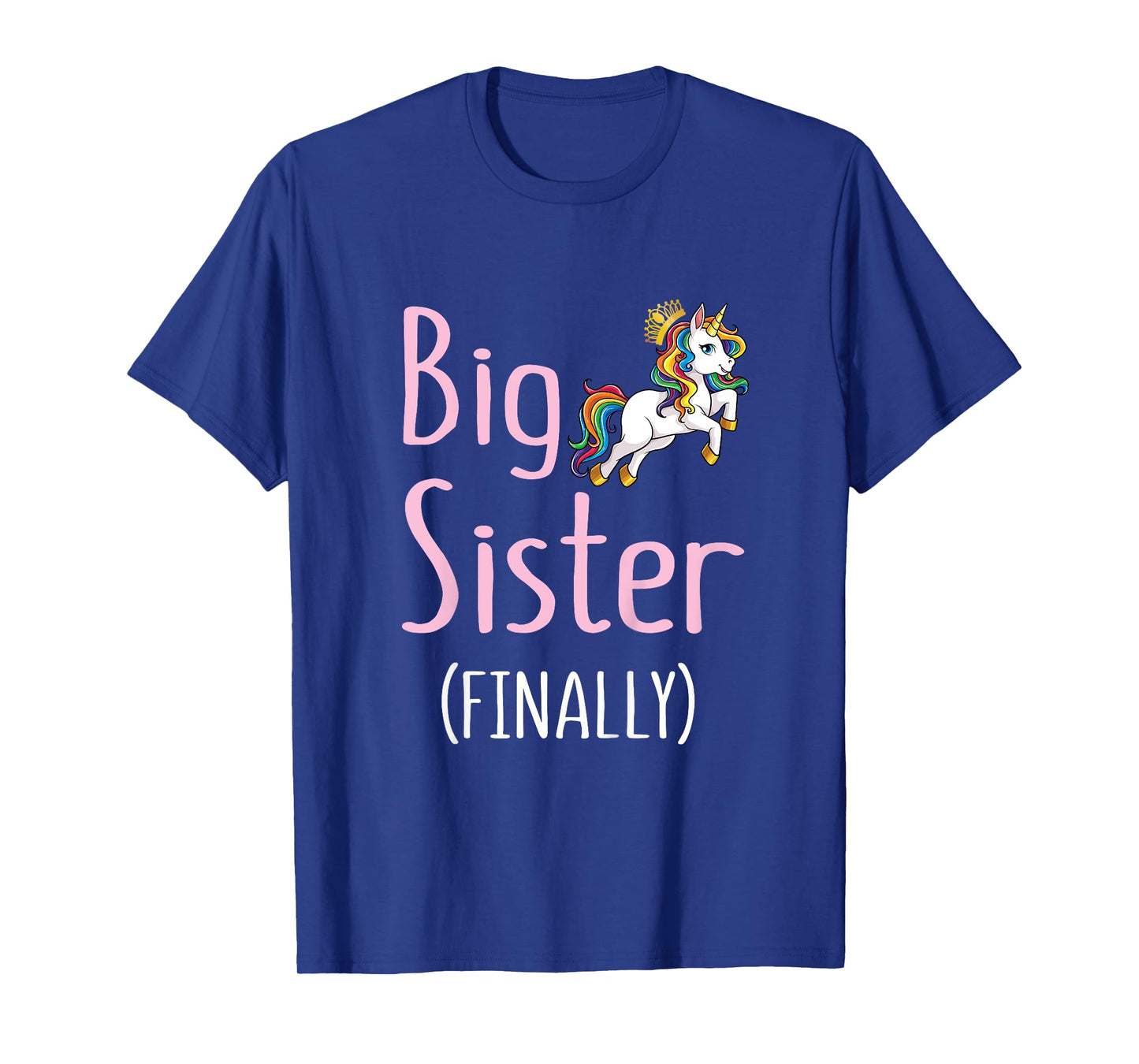 Kids Big Sister Finally Unicorn Girls Big Sister Announcement T-Shirt