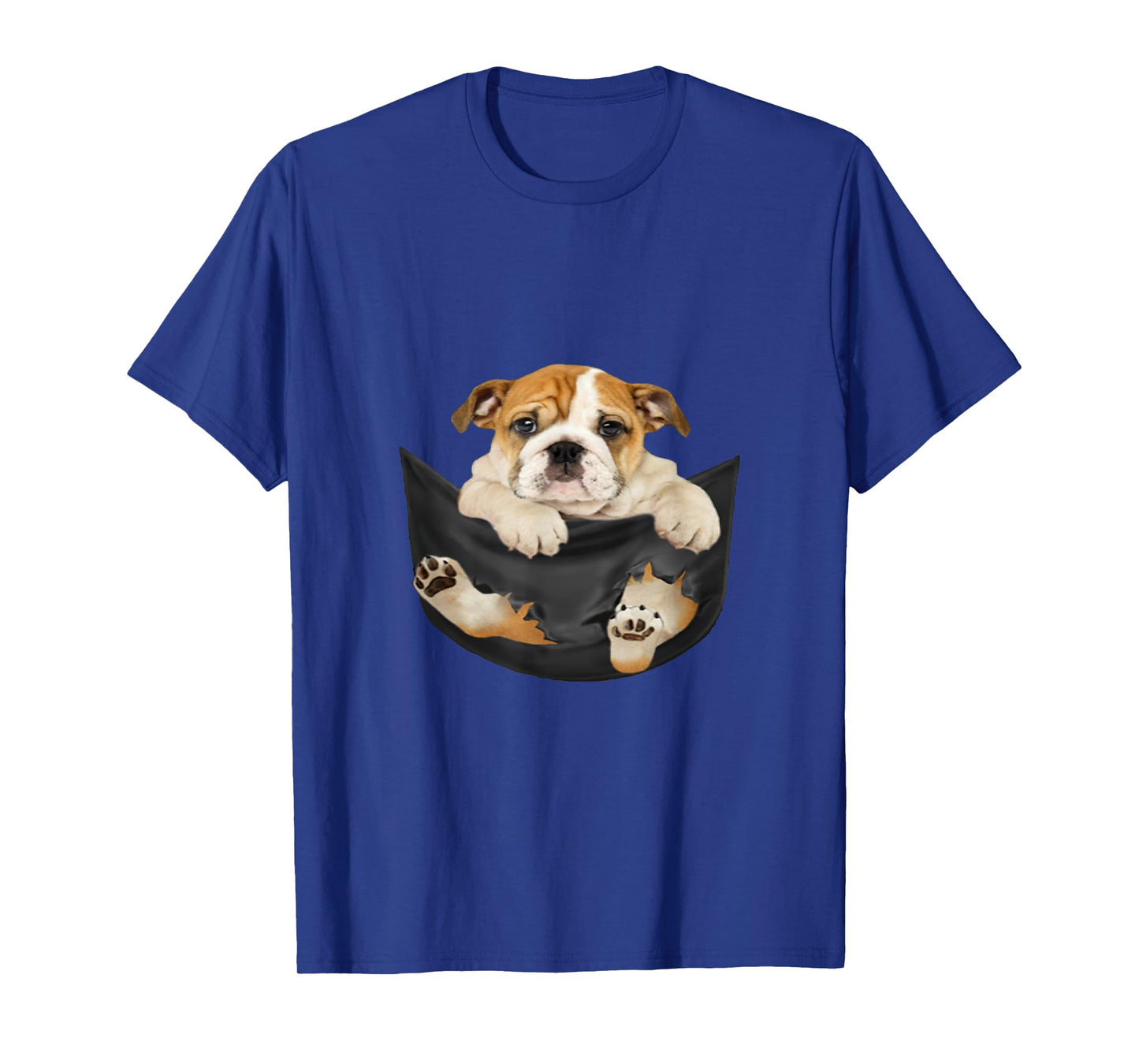 Dog Lovers Gifts Bulldog In Pocket Funny Dog Face T-Shirt