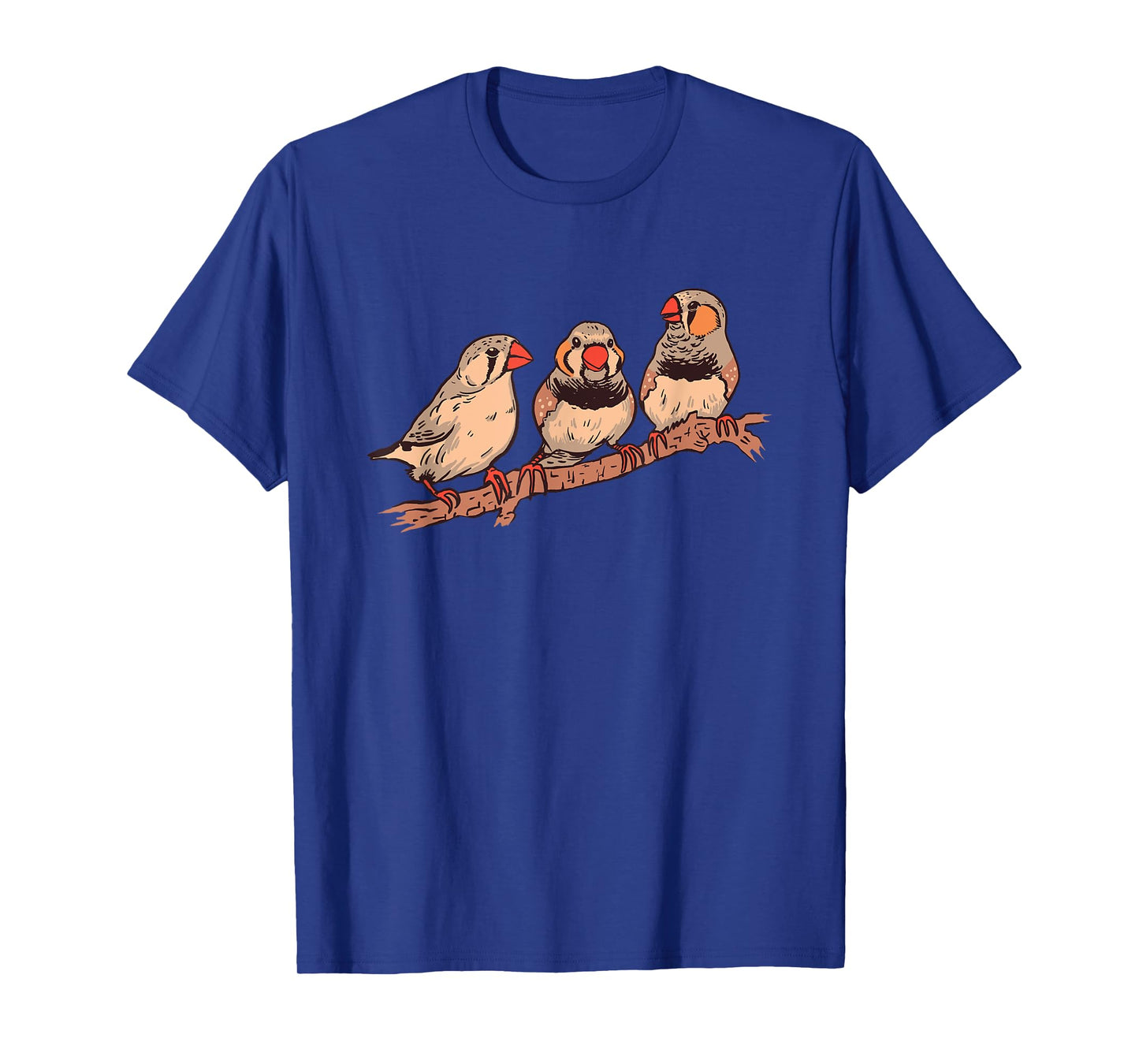 Three Zebra Finches On A Branch Pet Birds Zebra Finch T-Shirt