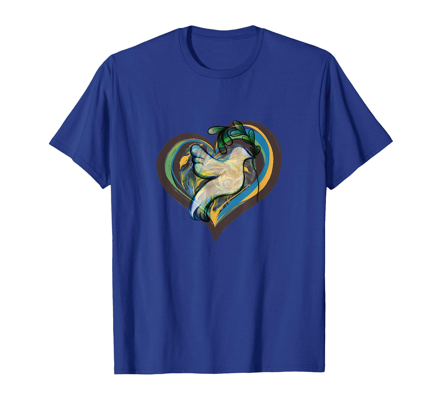 CAT Unisex-Kids Peace T-Shirt, Black, Small, Short Sleeve, Crew Neck, Classic Fit, Modern Peace Theme, Bird, Hearts, All Seasons, 1 Count, 0 Pockets, Stretchable, Adults, Unisex