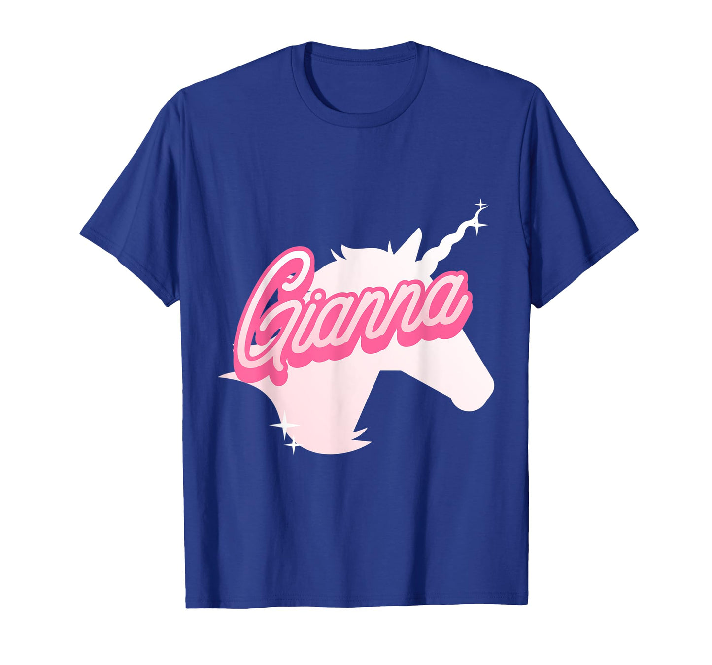 Gianna Name Gift Personalized Unicorn Theme Party T-Shirt