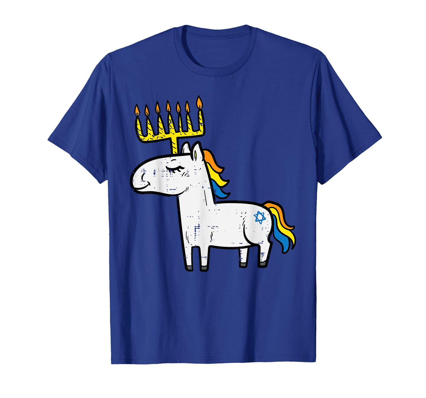Menorah Unicorn Jewnicorn Hanukkah Pajamas Chanukah PJs Girl T-Shirt