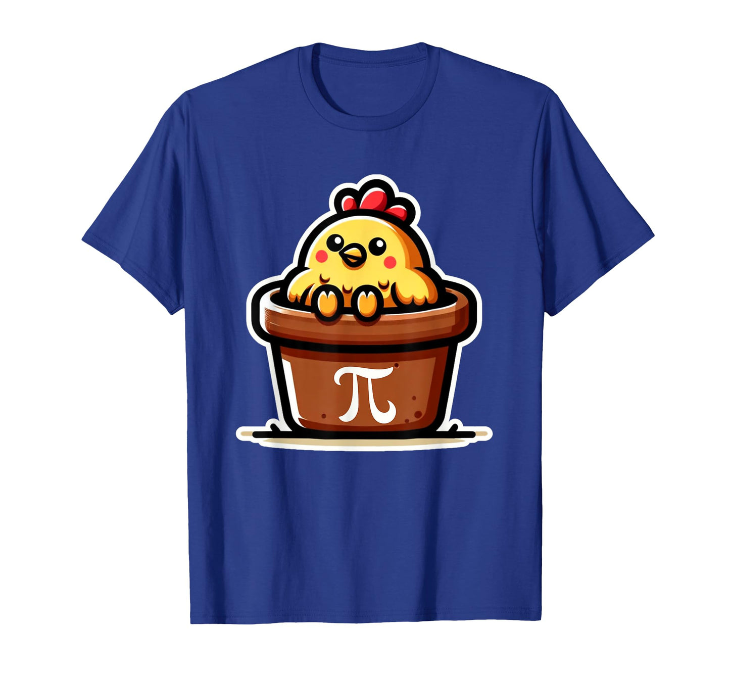 Funny Math Pun Chicken Pot Pi Cute Mathematics Humor T-Shirt