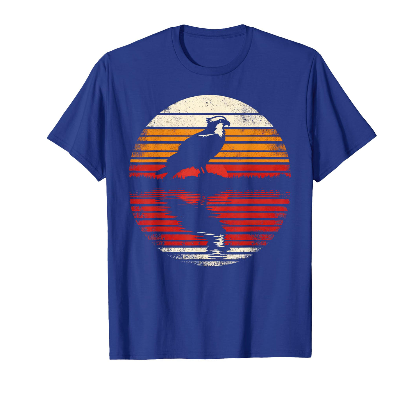 Osprey Bird Sunset Retro Style Safari Vintage 70s T-Shirt