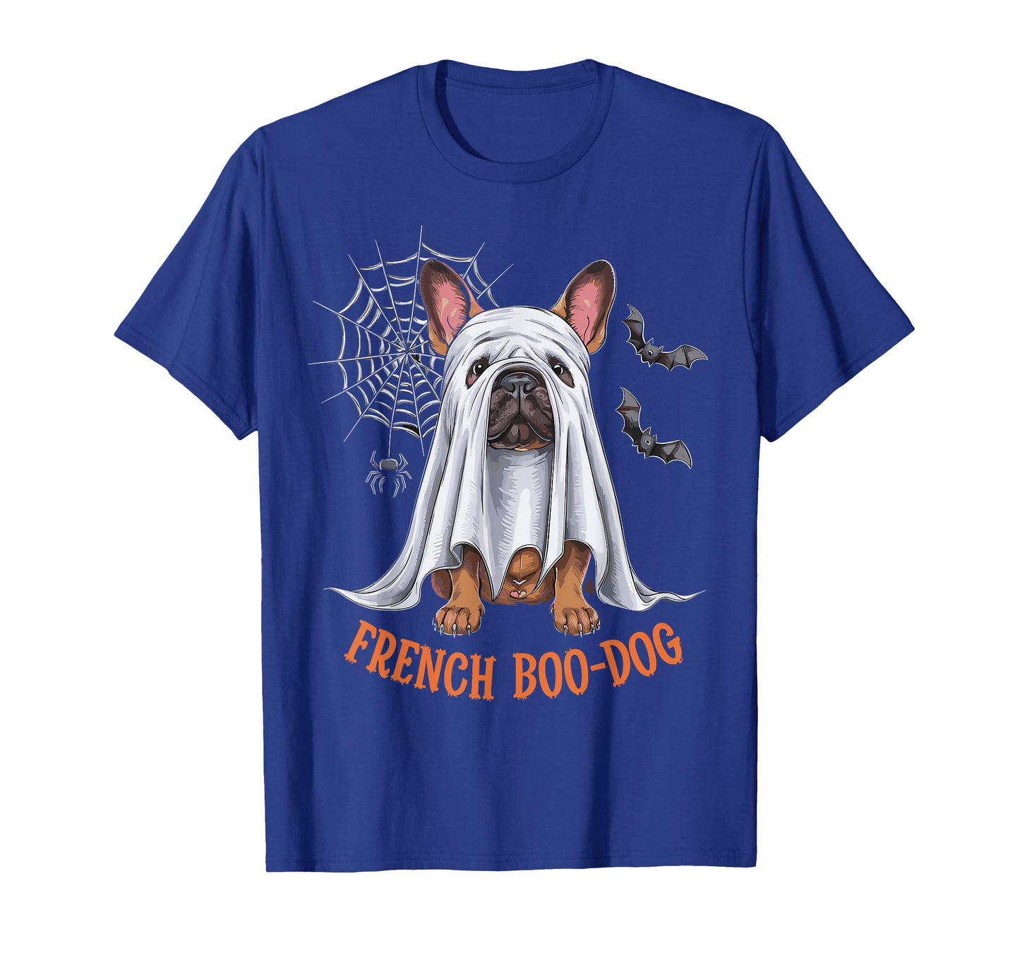French Boo-Dog Funny French Bulldog Halloween Men Women Kids T-Shirt